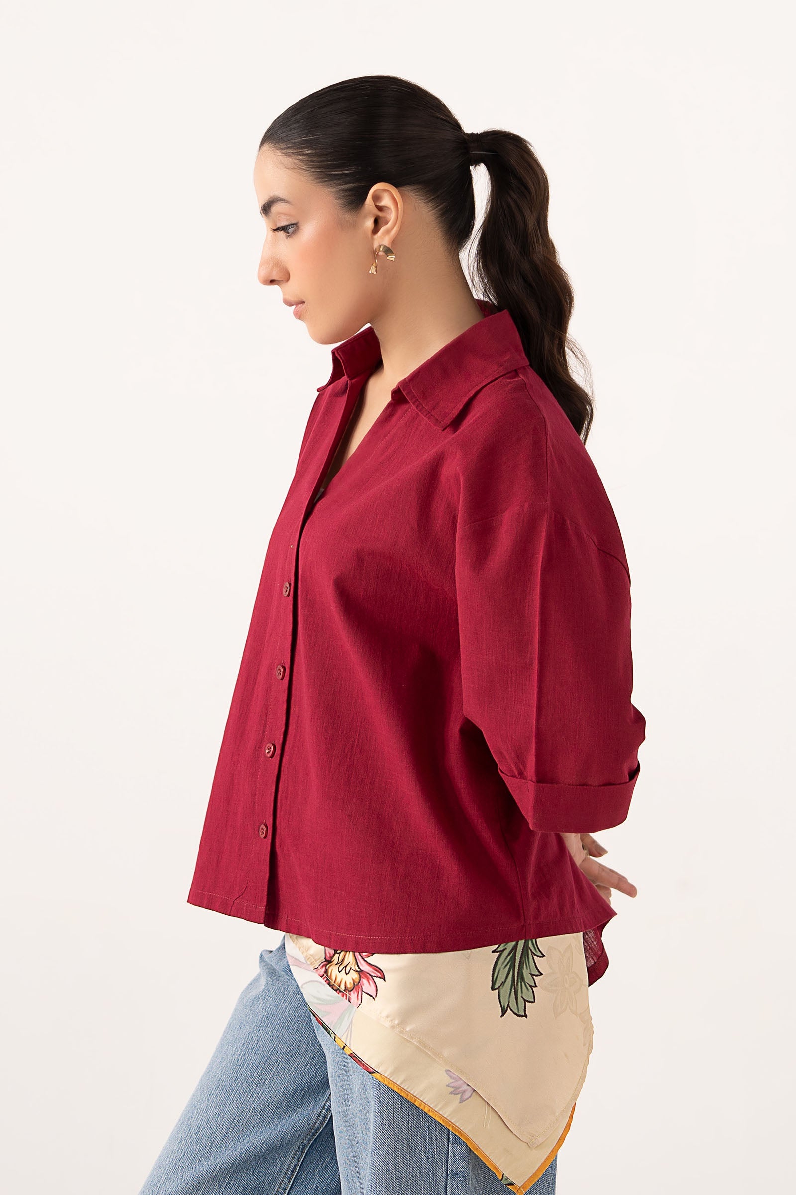 Casual Button-Down Top