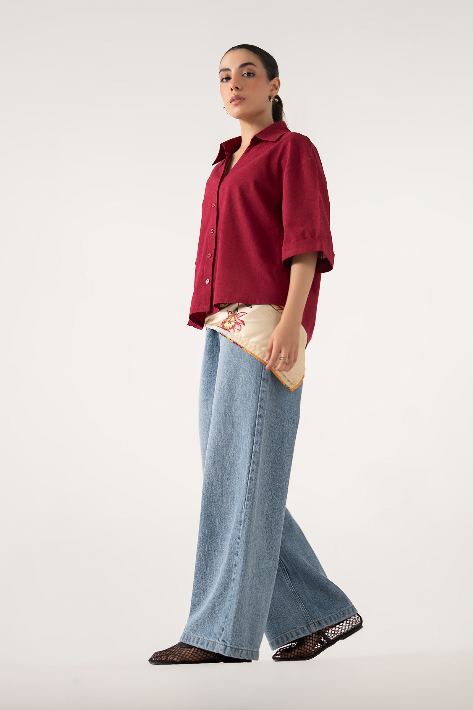 Casual Button-Down Top