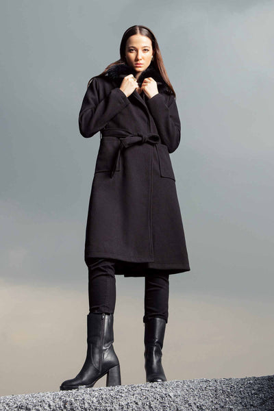 Long Coat All Products WEST213-SML-BLK