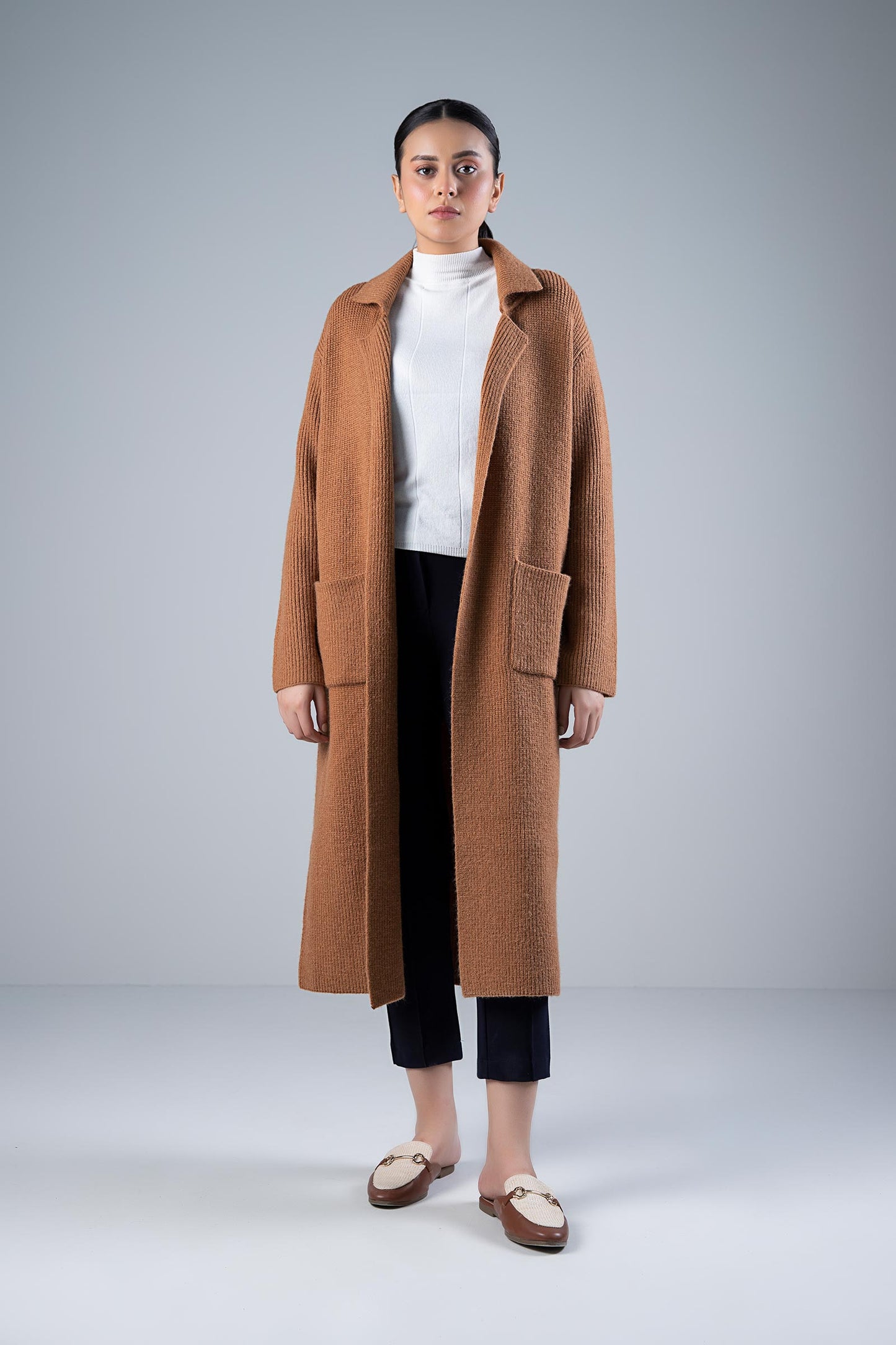 Long Lapel Cardigan