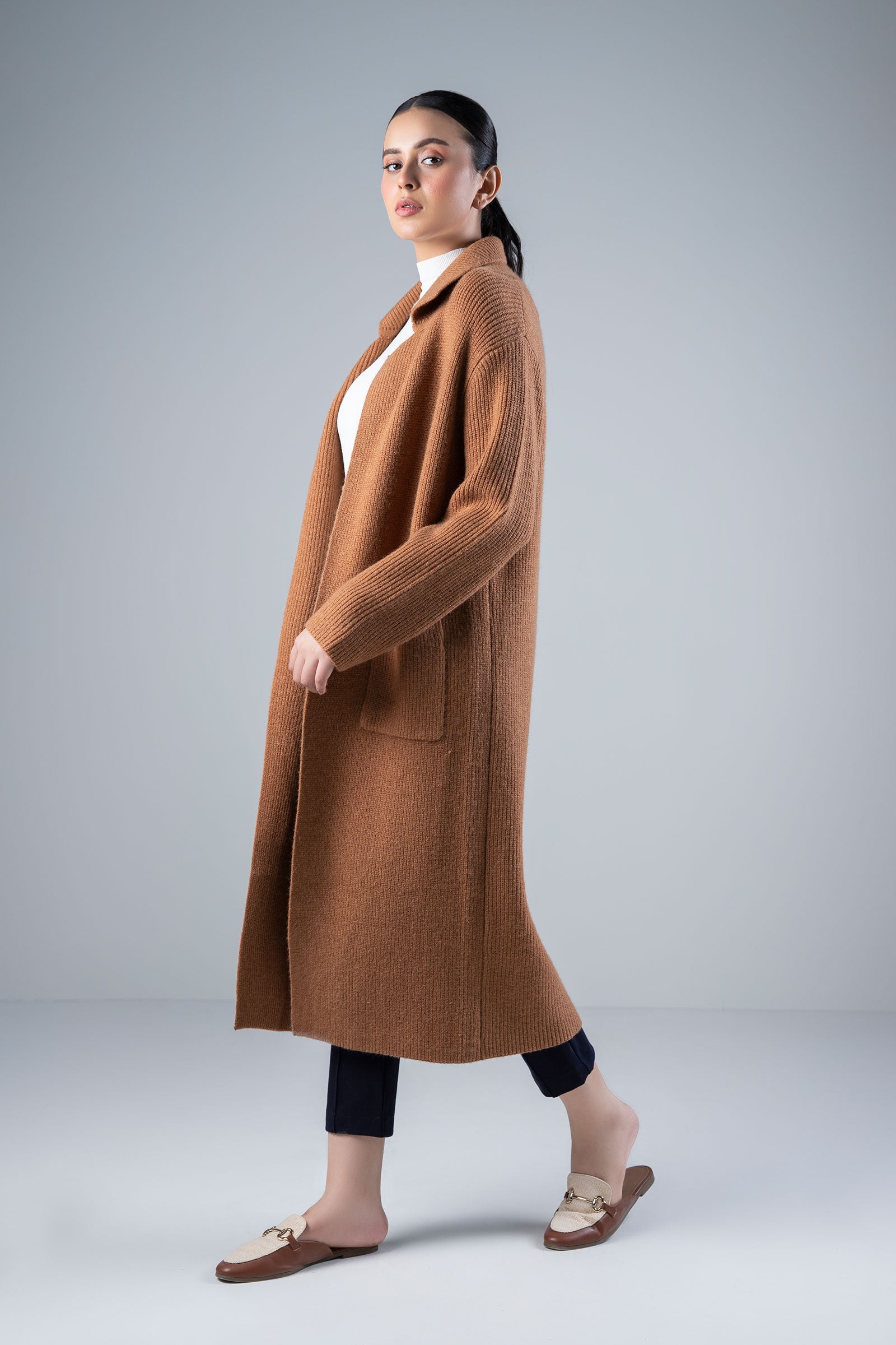 Long Lapel Cardigan