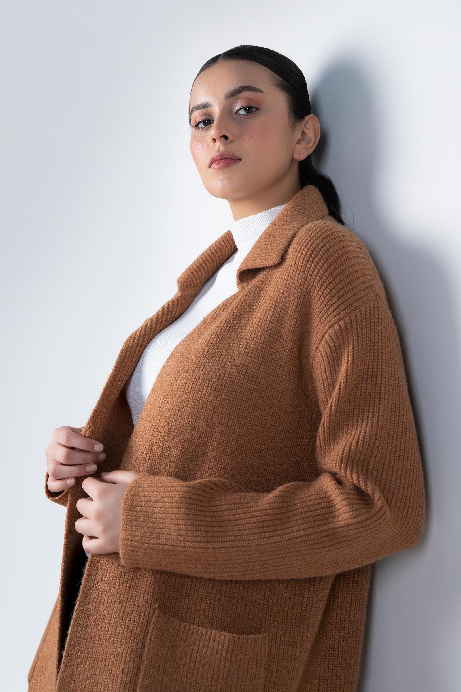 Long Lapel Cardigan