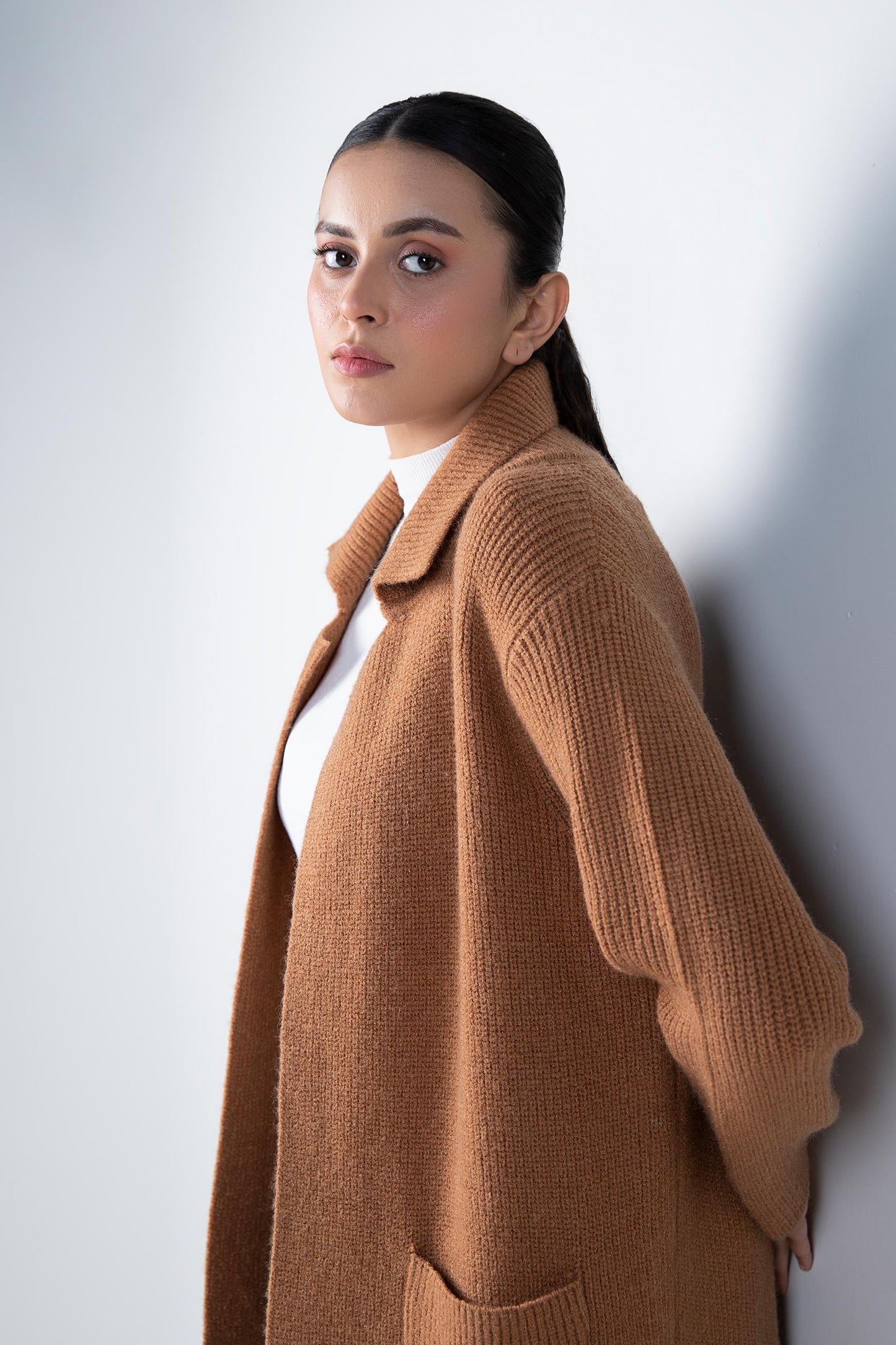 Long Lapel Cardigan