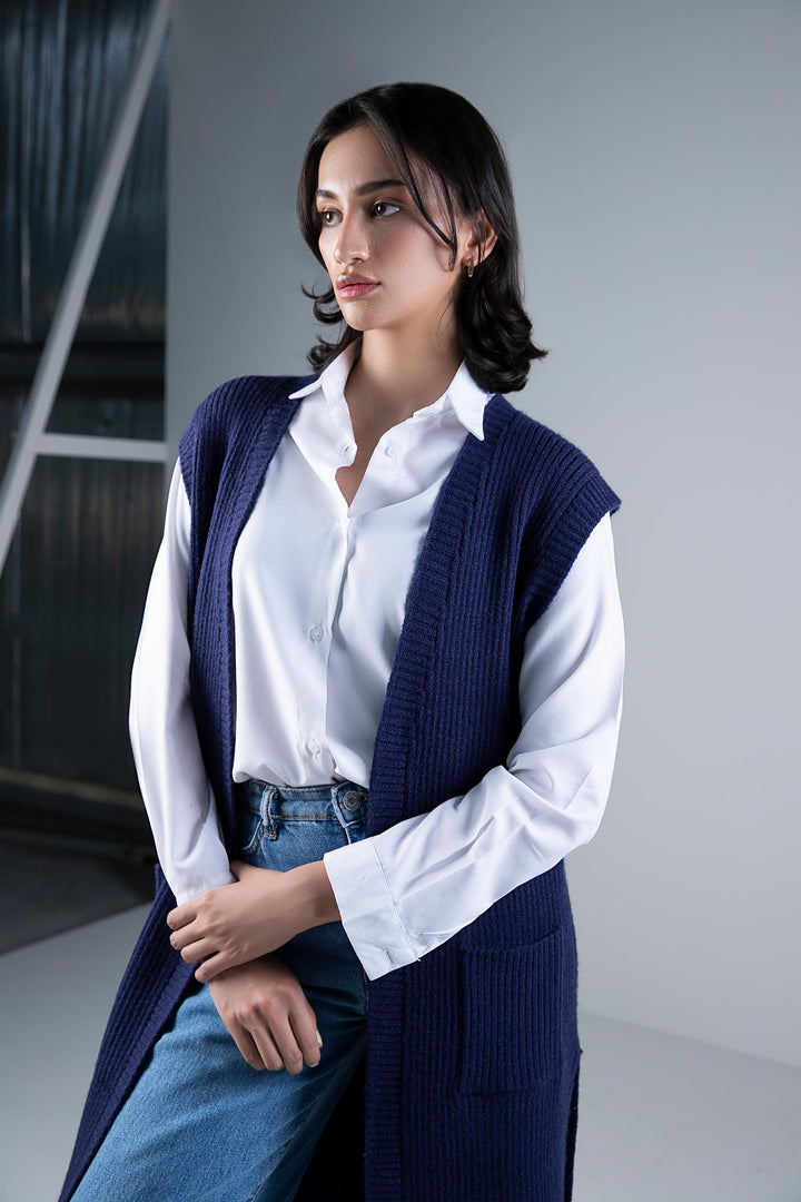 Sleeveless Long Cardigan | WEST-W24-15 All Sale WEST015-ESM-NBU