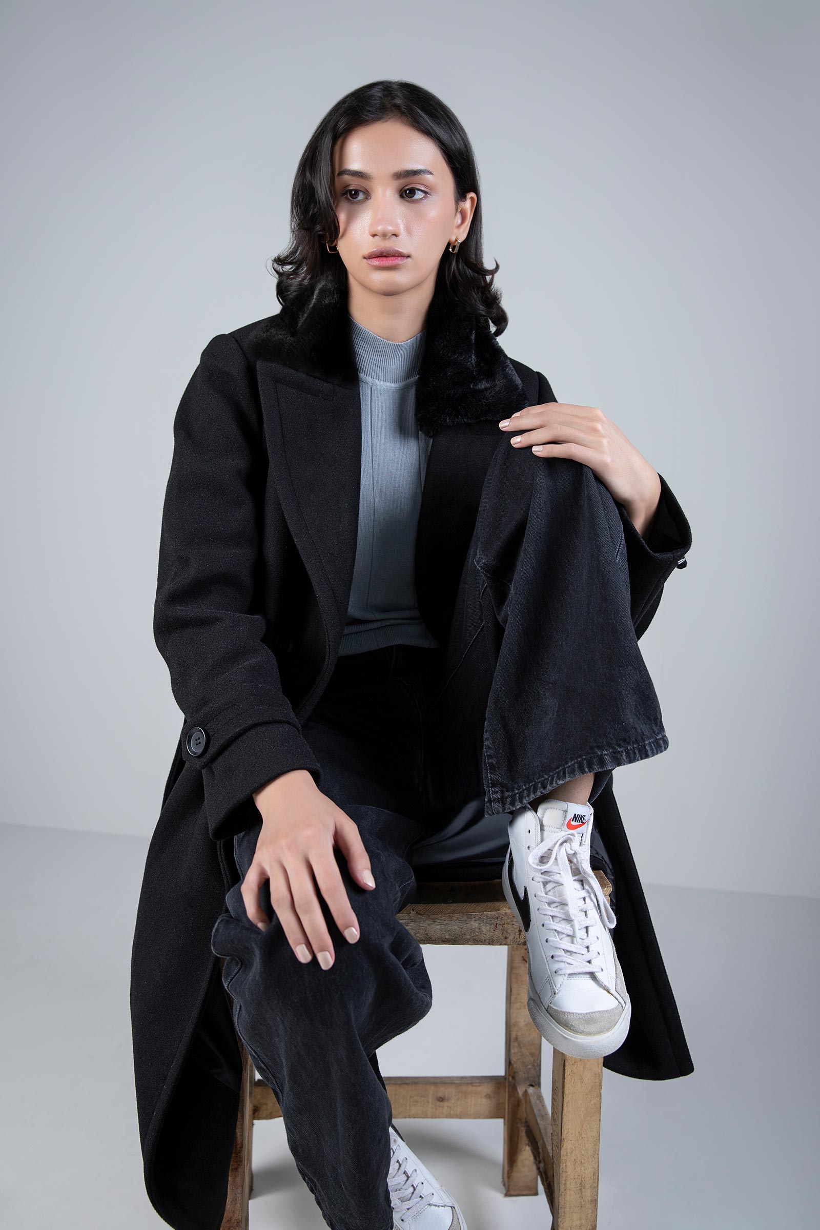 Fur Collar Coat
