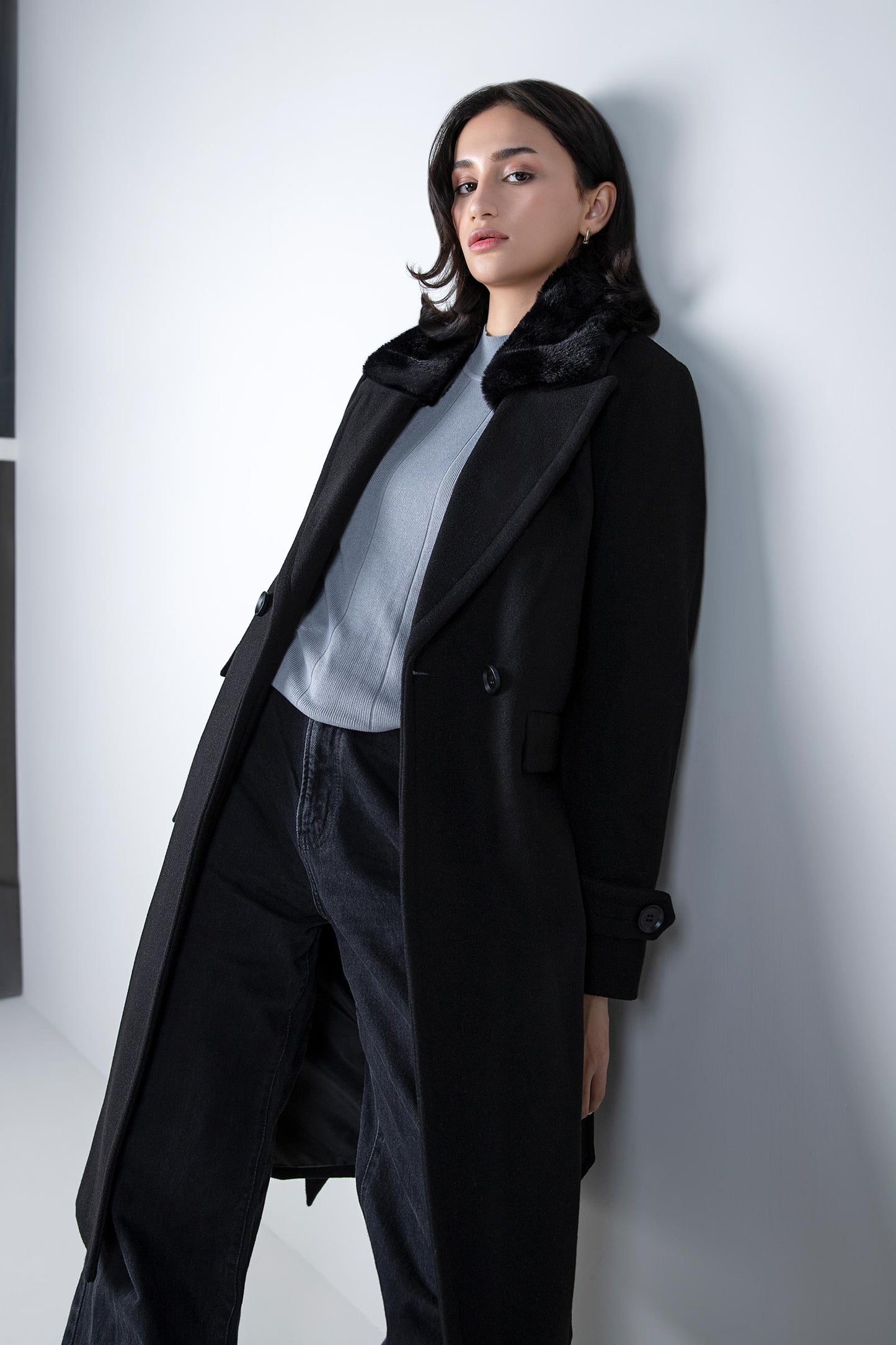 Fur Collar Coat