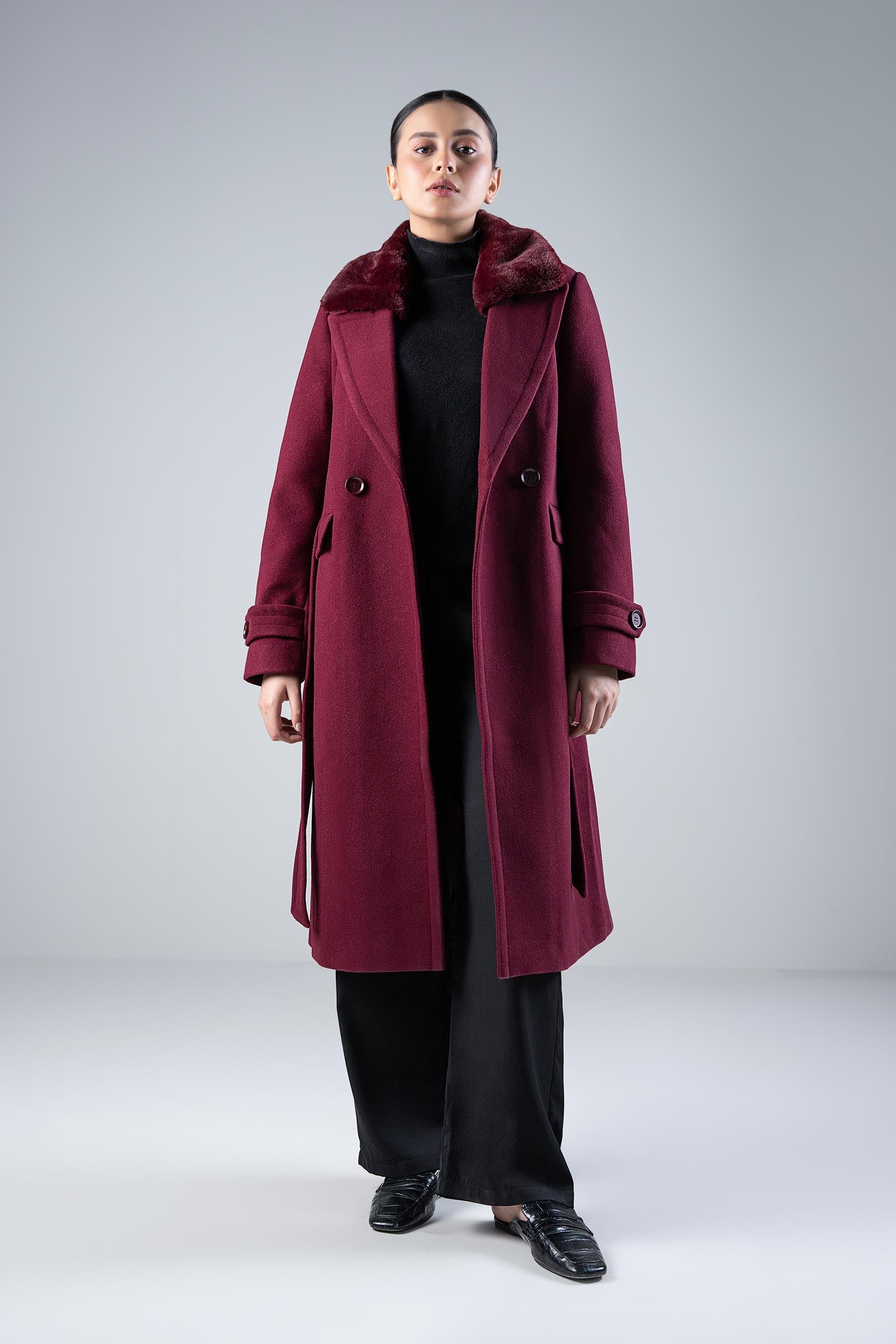 Fur Collar Coat