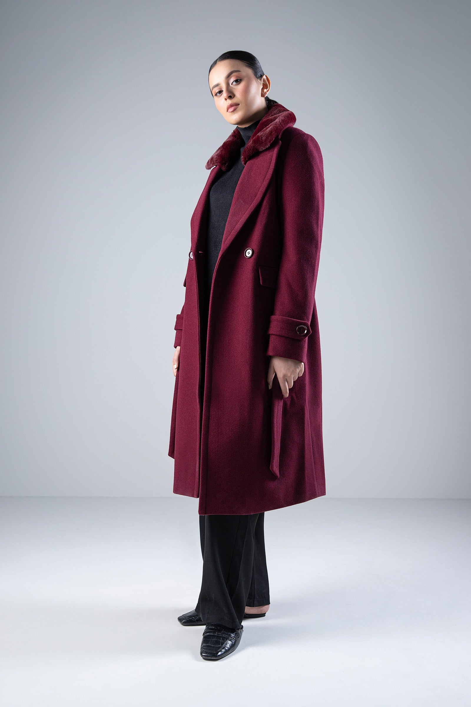 Fur Collar Coat