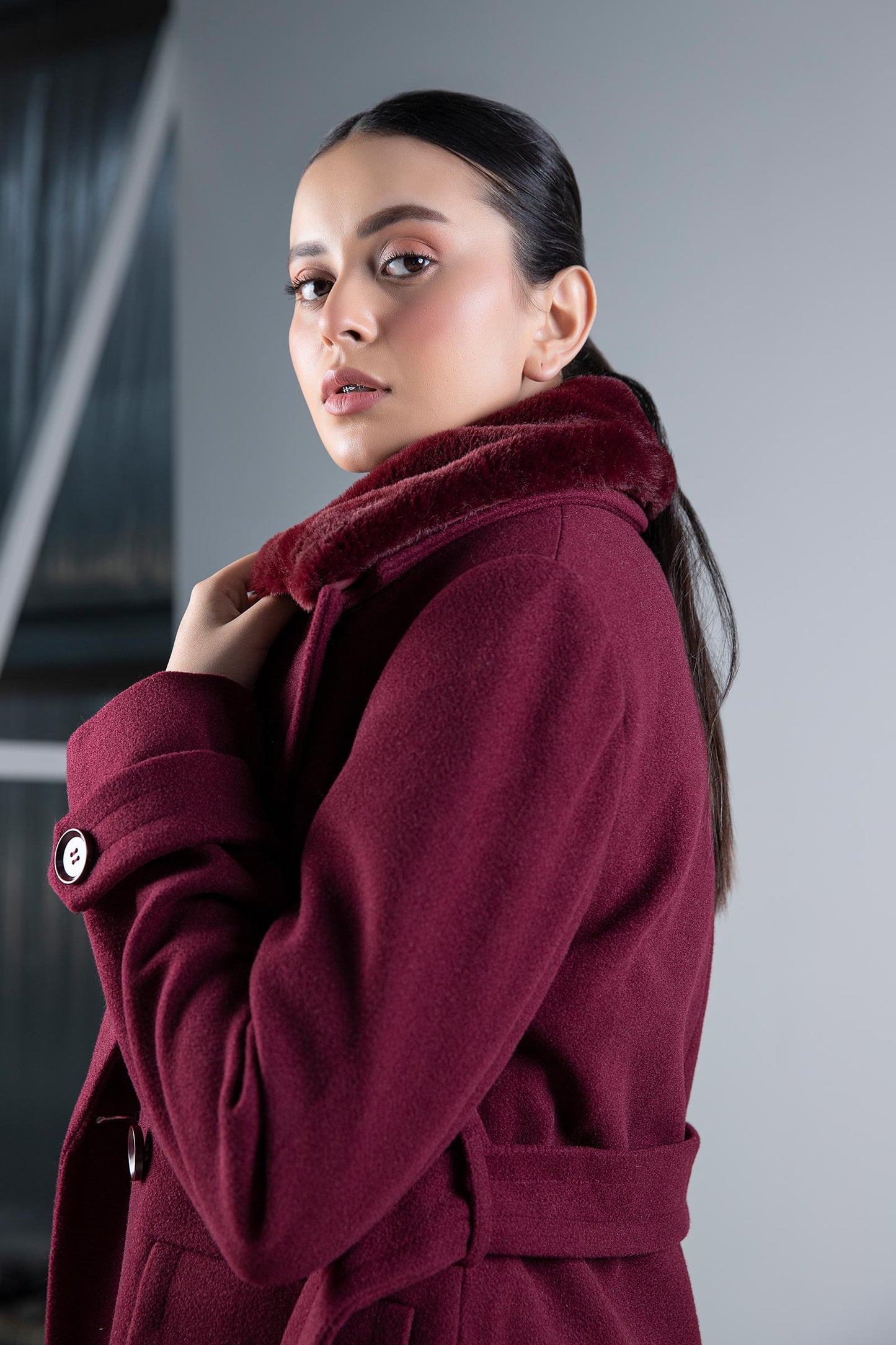 Fur Collar Coat