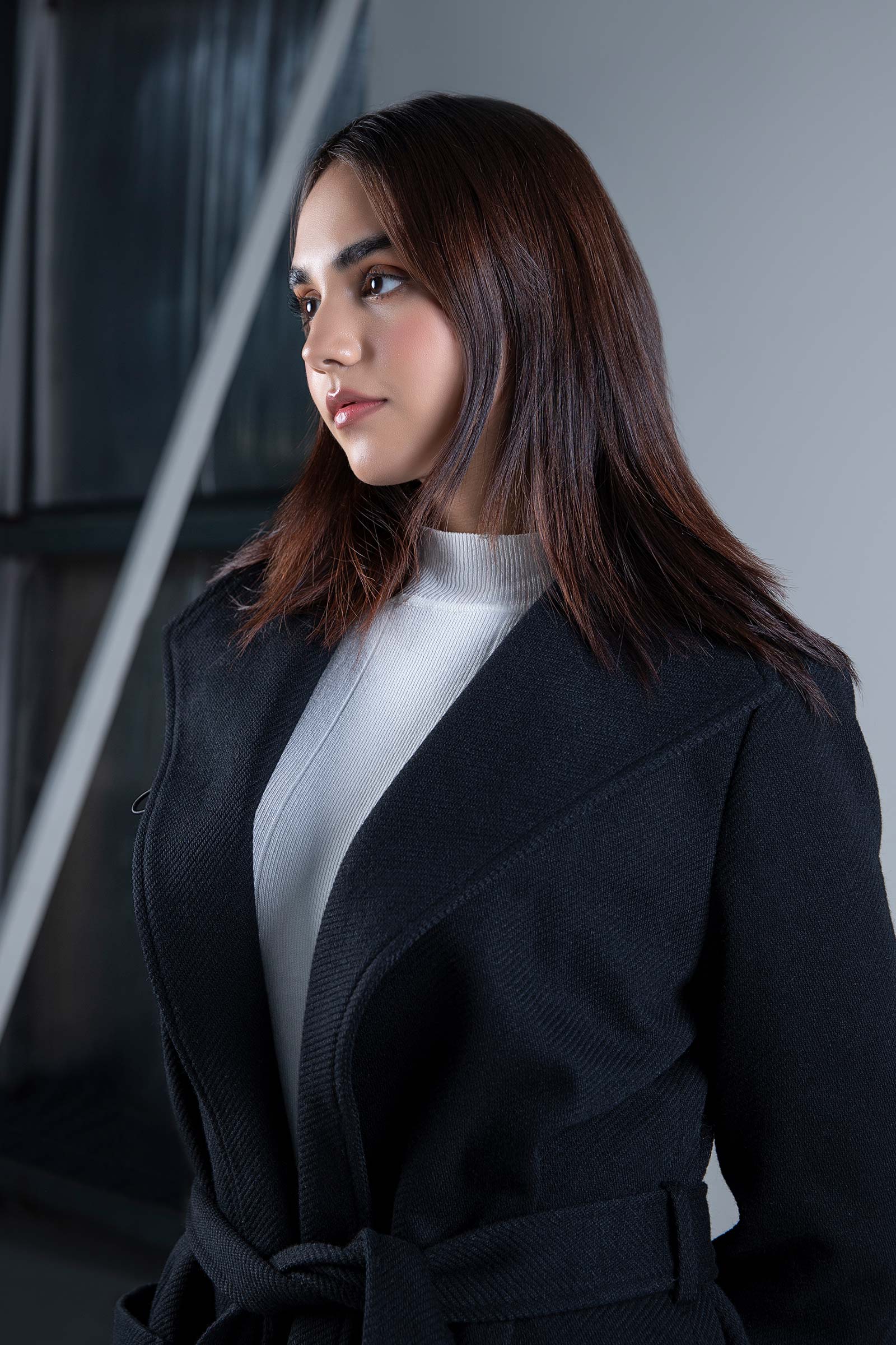 High Collar Coat
