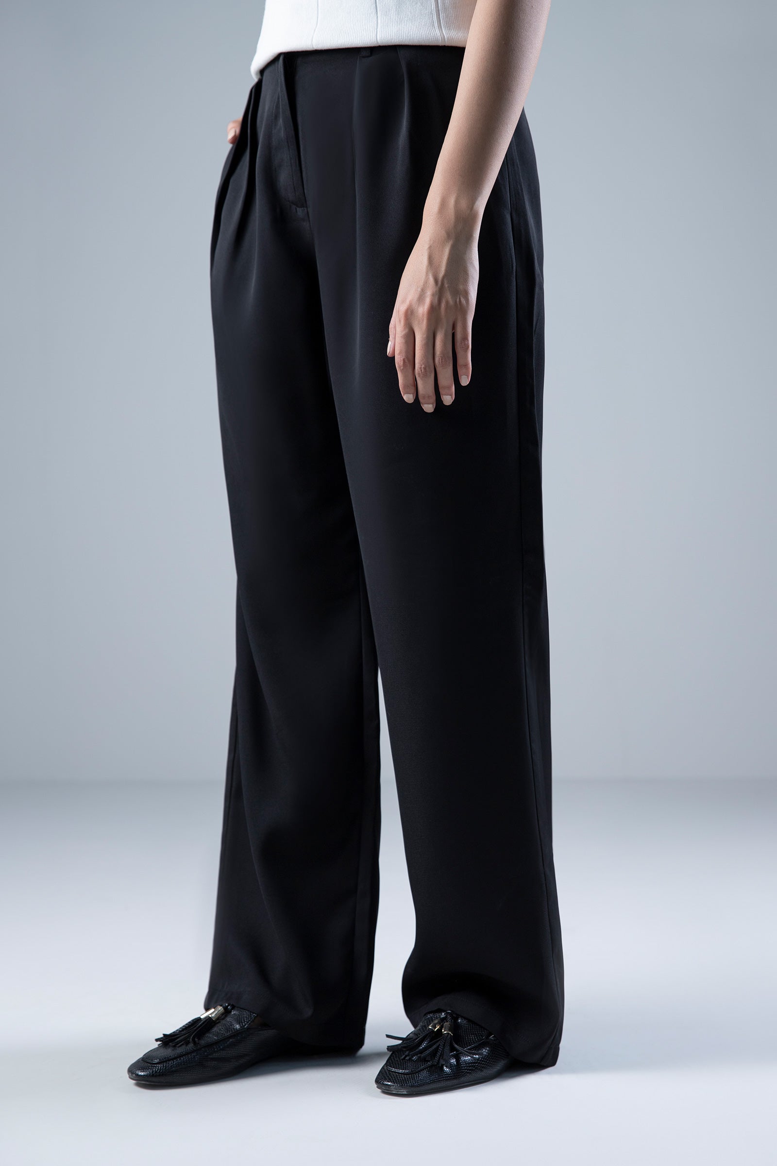 Wide Leg Tailored Pants