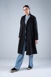 Suede Double Breasted Coat