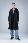 Suede Double Breasted Coat