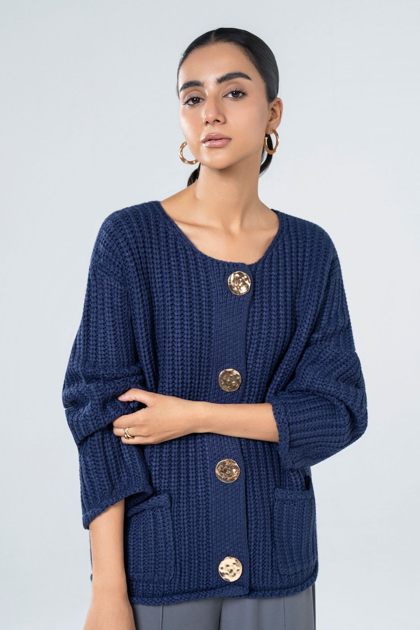 Knitted Button Cardigan