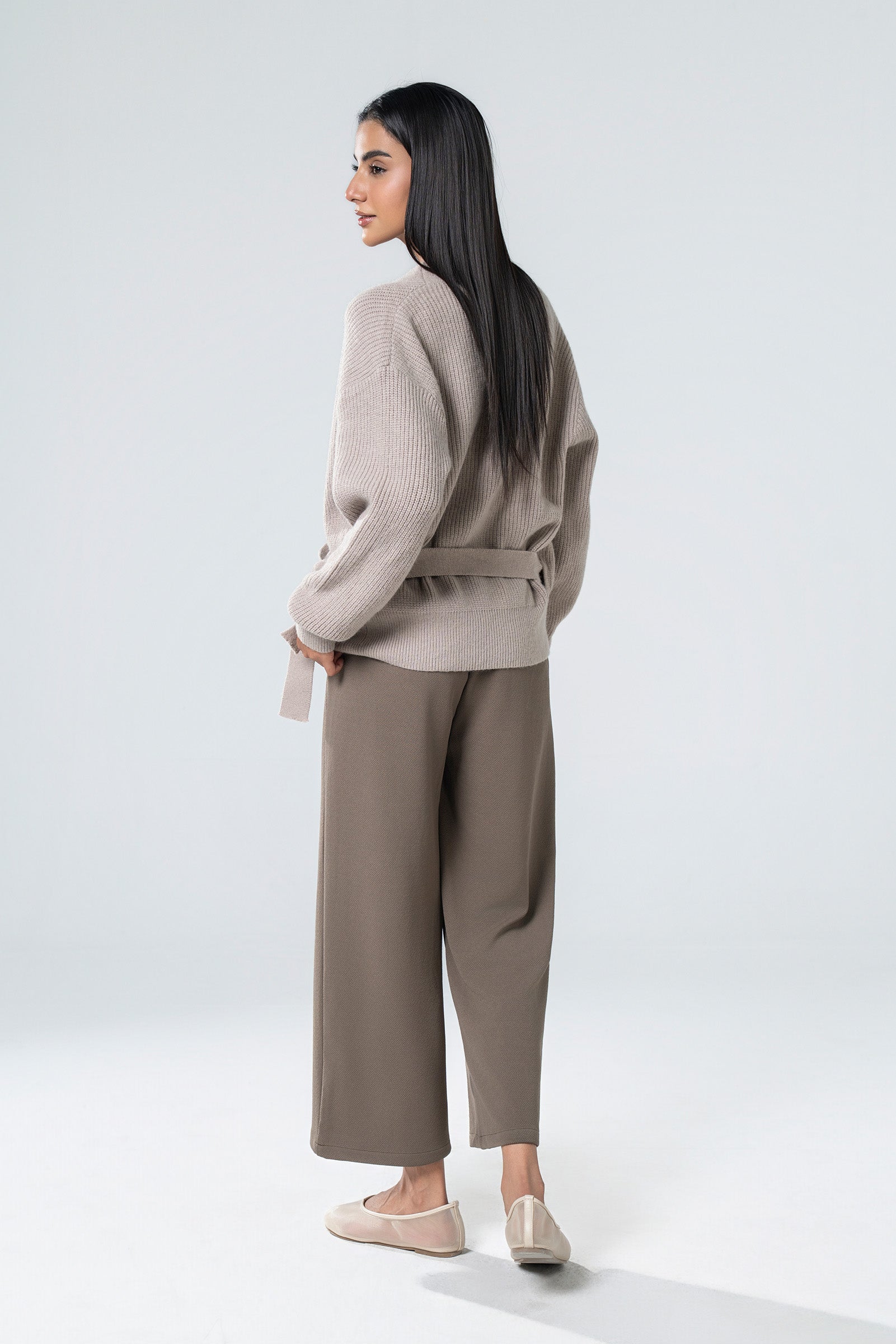 Knit Wrap-Around Sweater