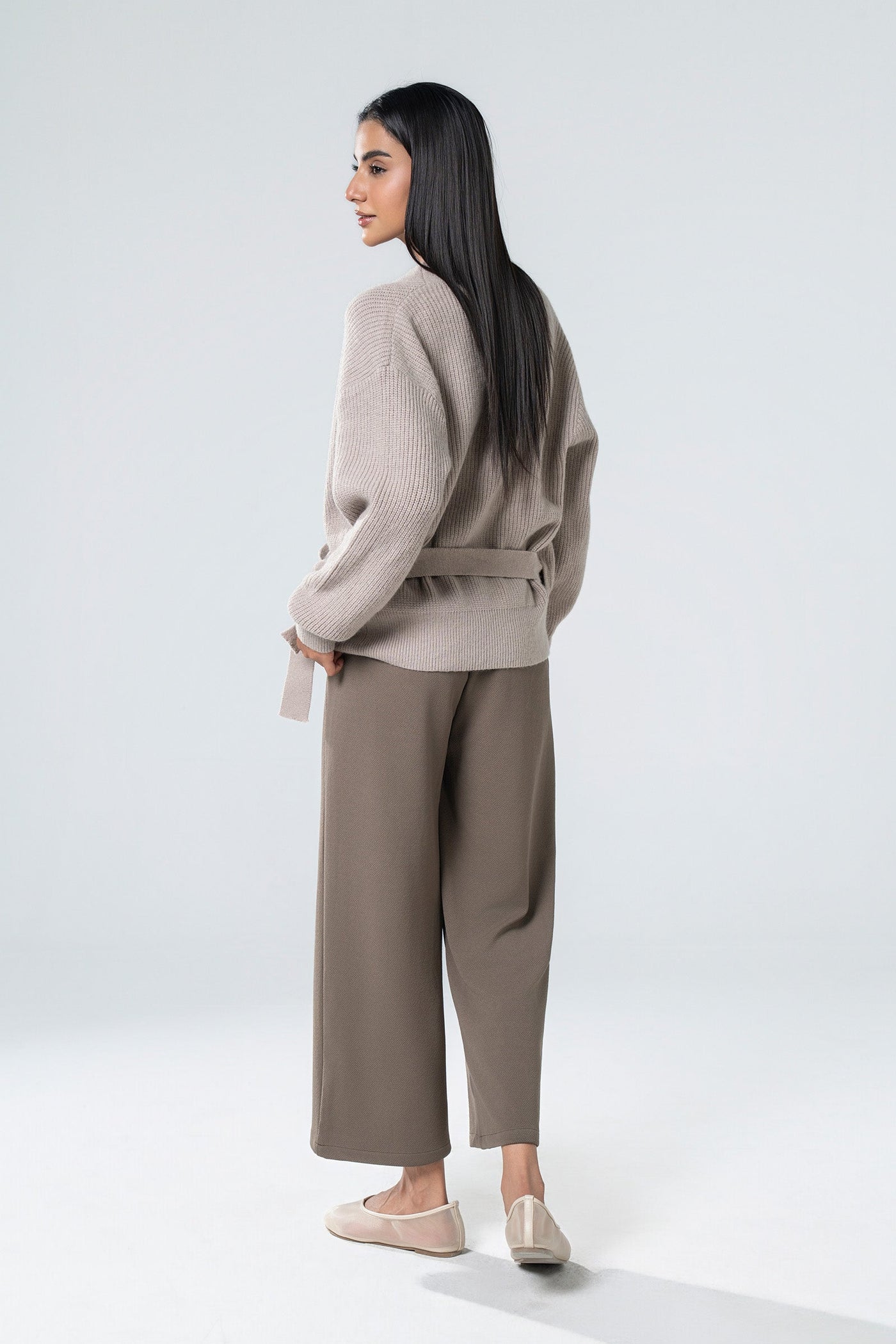 Knit Wrap-Around Sweater