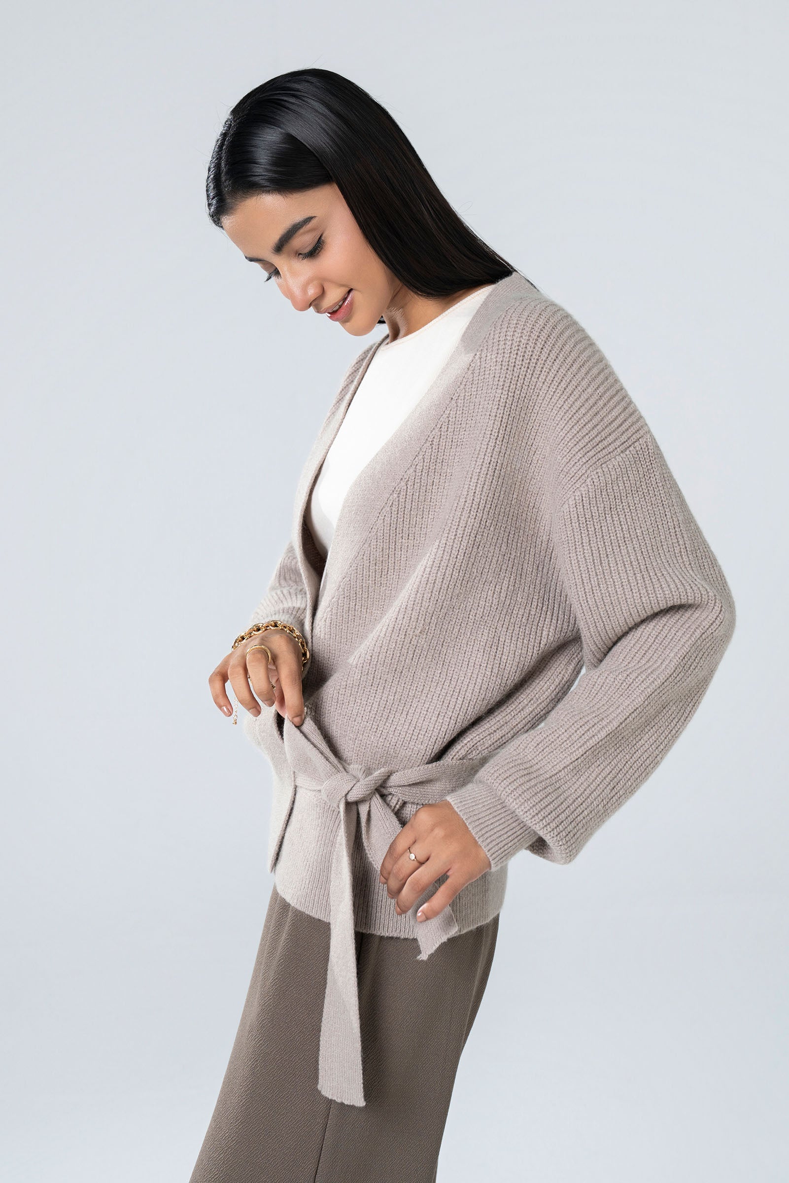 Knit Wrap-Around Sweater