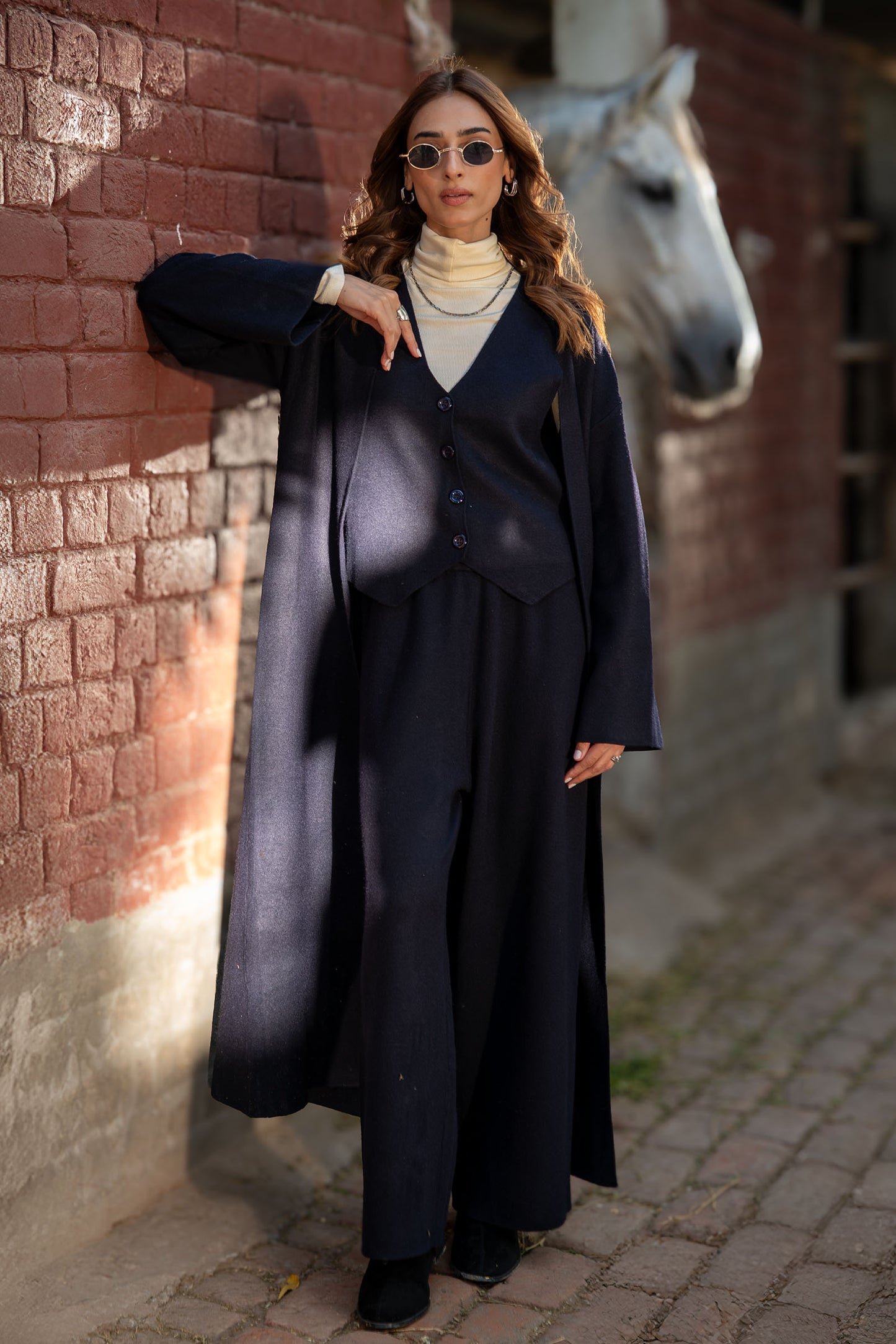 Knitted Cardigan Set