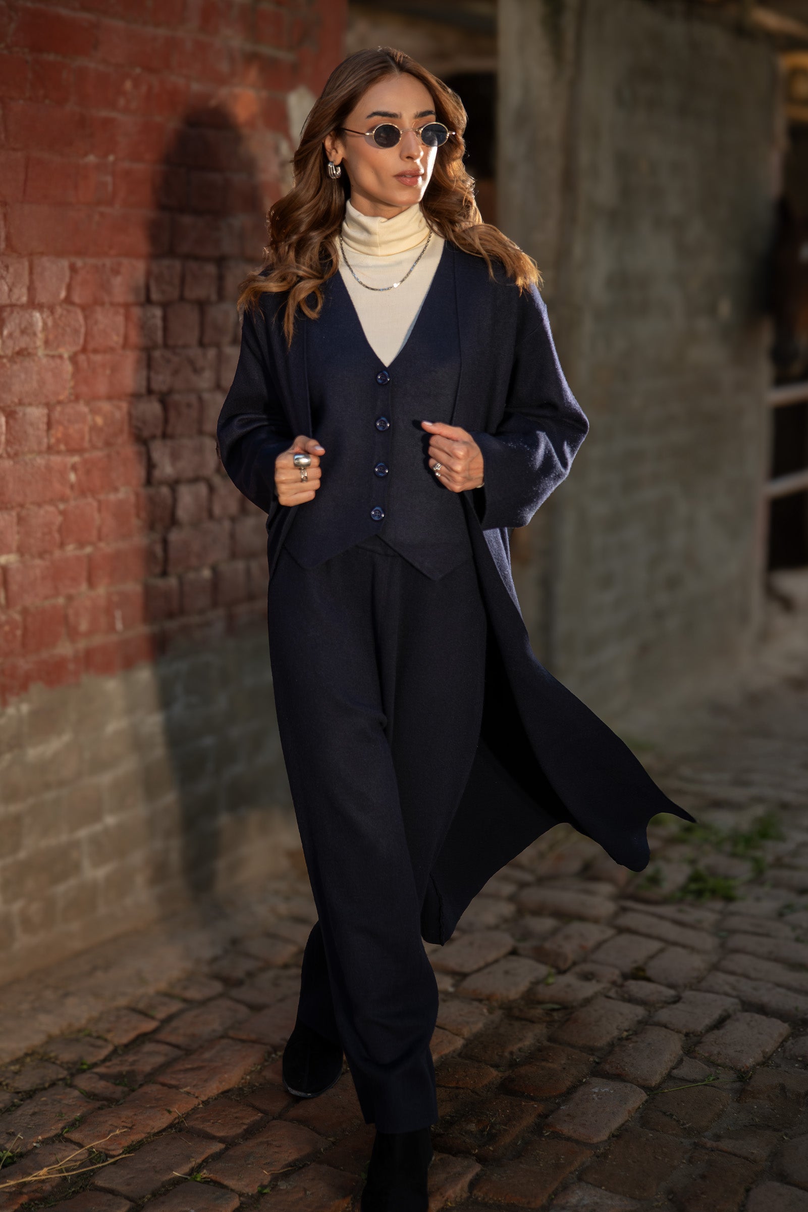 Knitted Cardigan Set