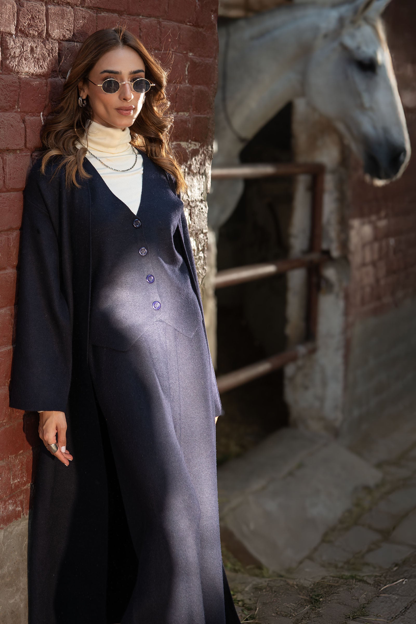 Knitted Cardigan Set