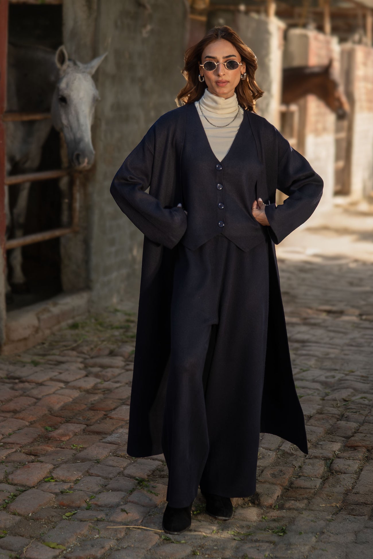 Knitted Cardigan Set