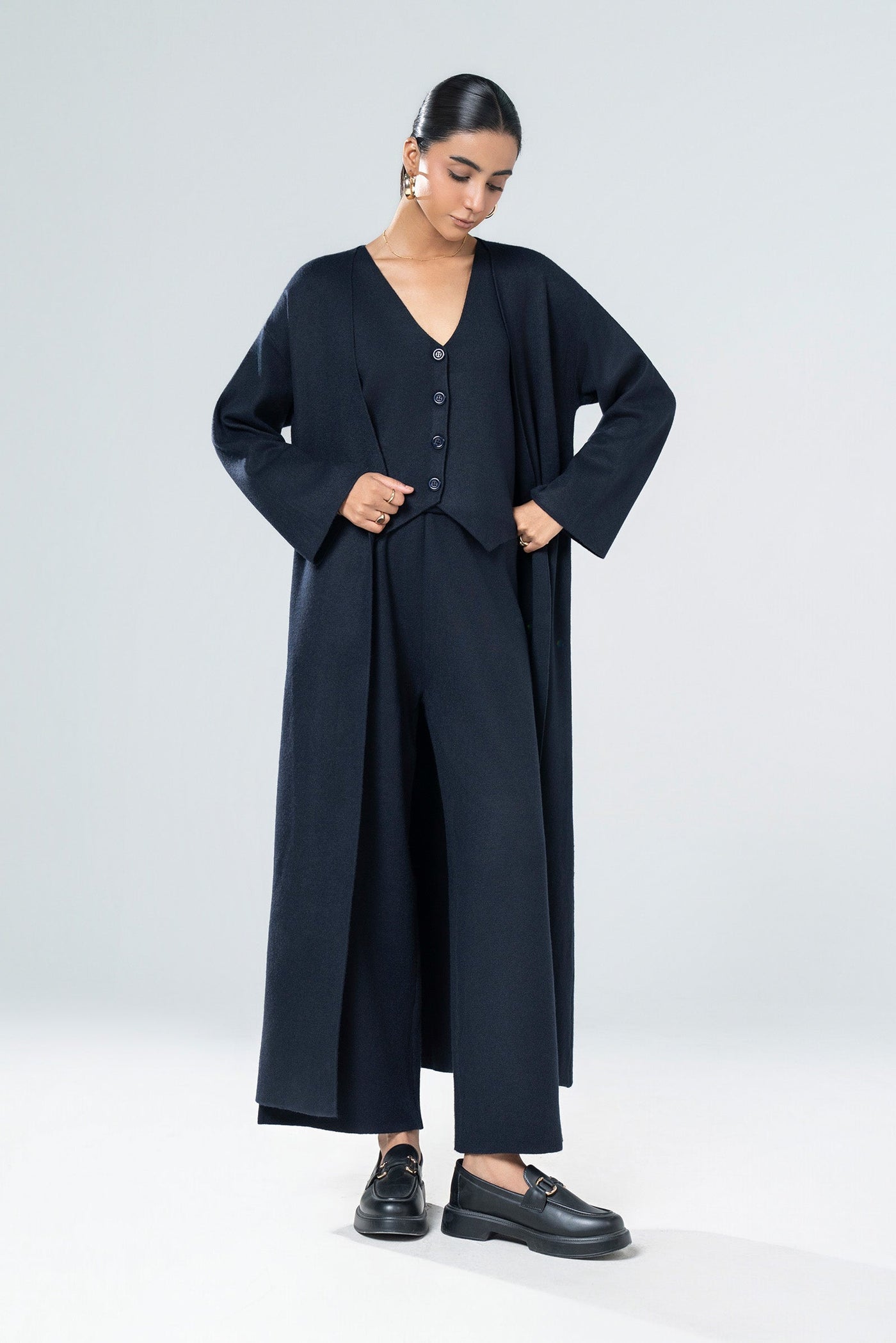 Knitted Cardigan Set