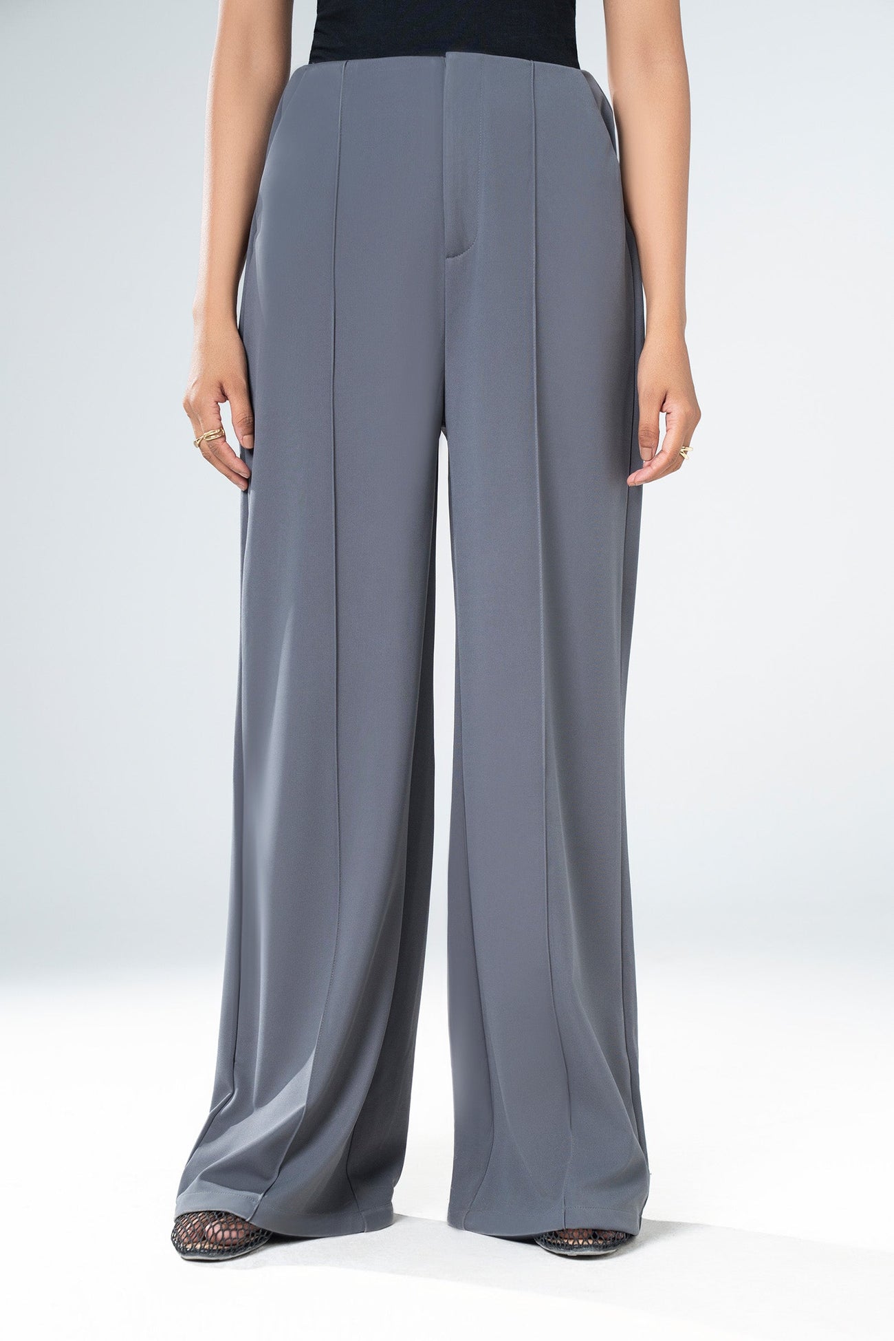 Tailored Wide Leg Pants