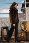 Belted Faux Fur Jacket