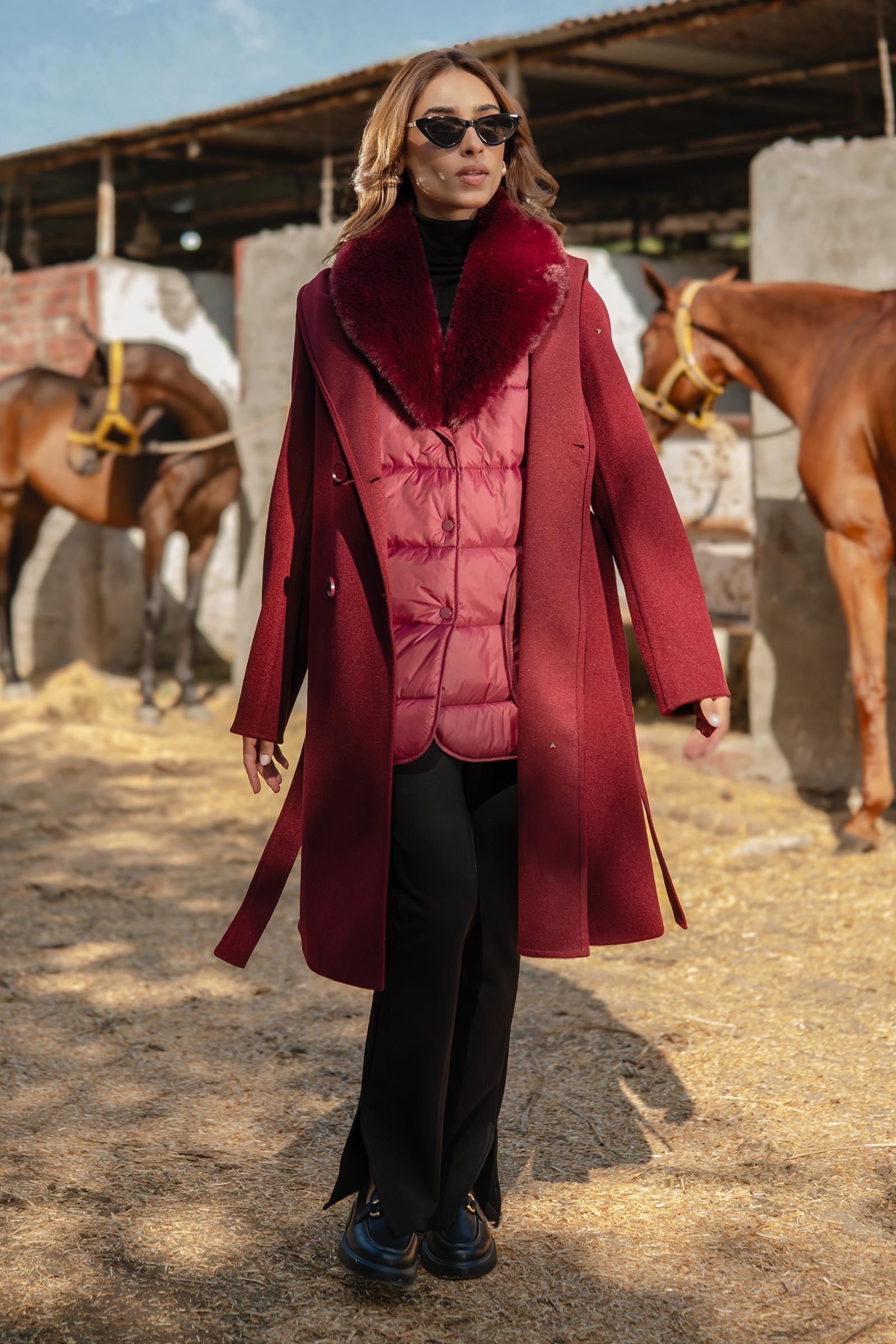 Wool Hooded Coat