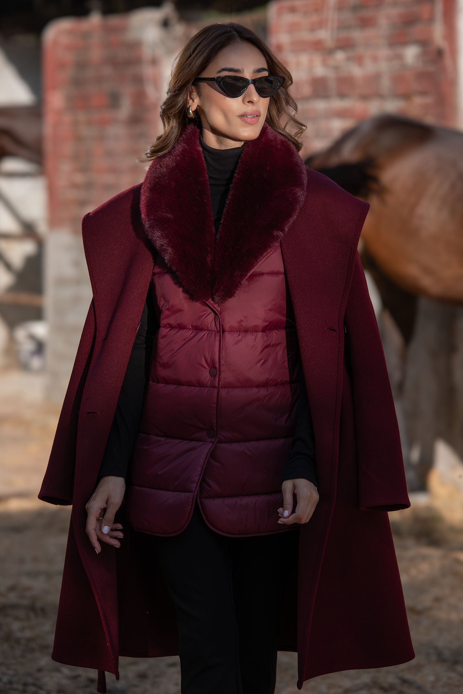 Wool Hooded Coat