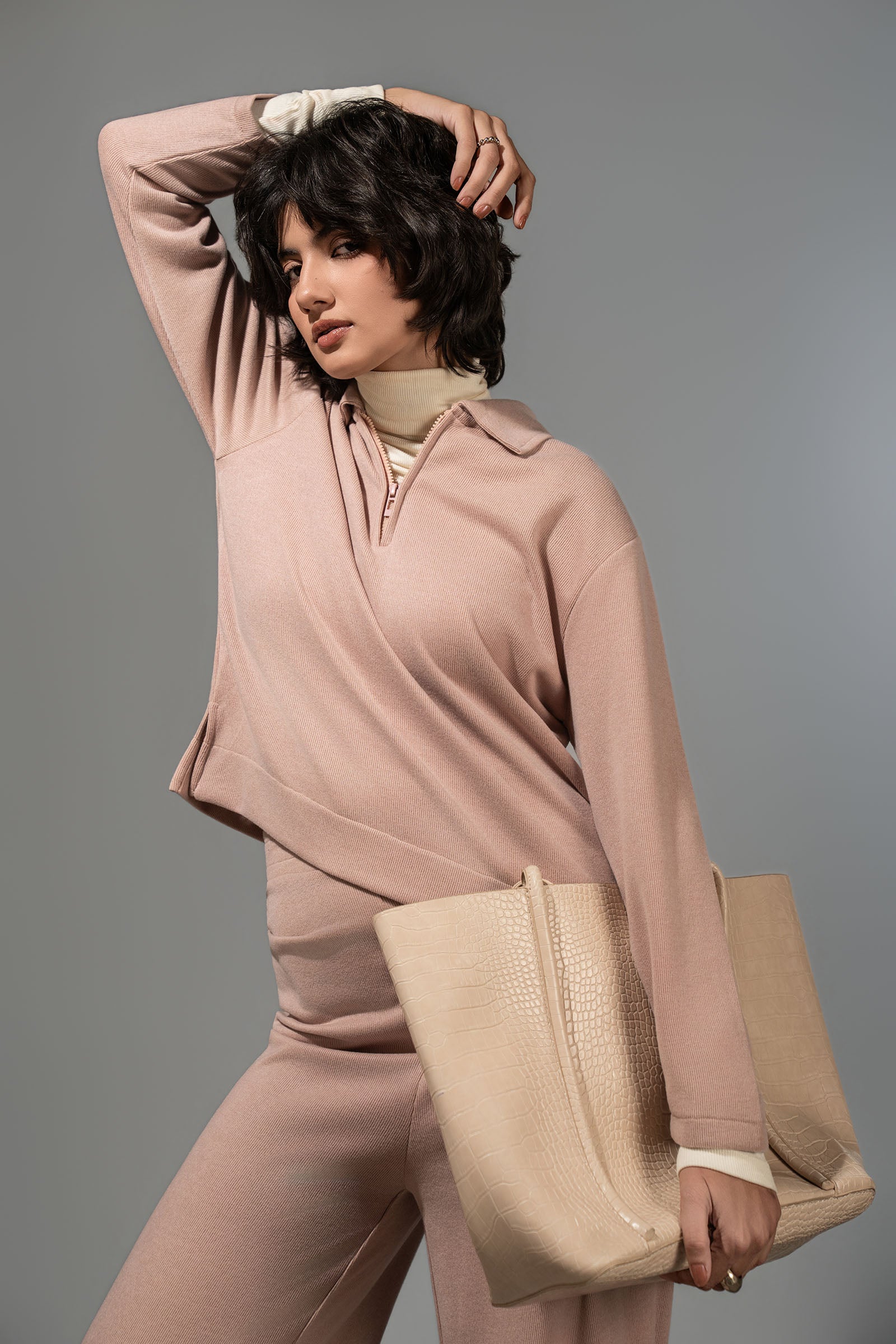 Textured Knit Set