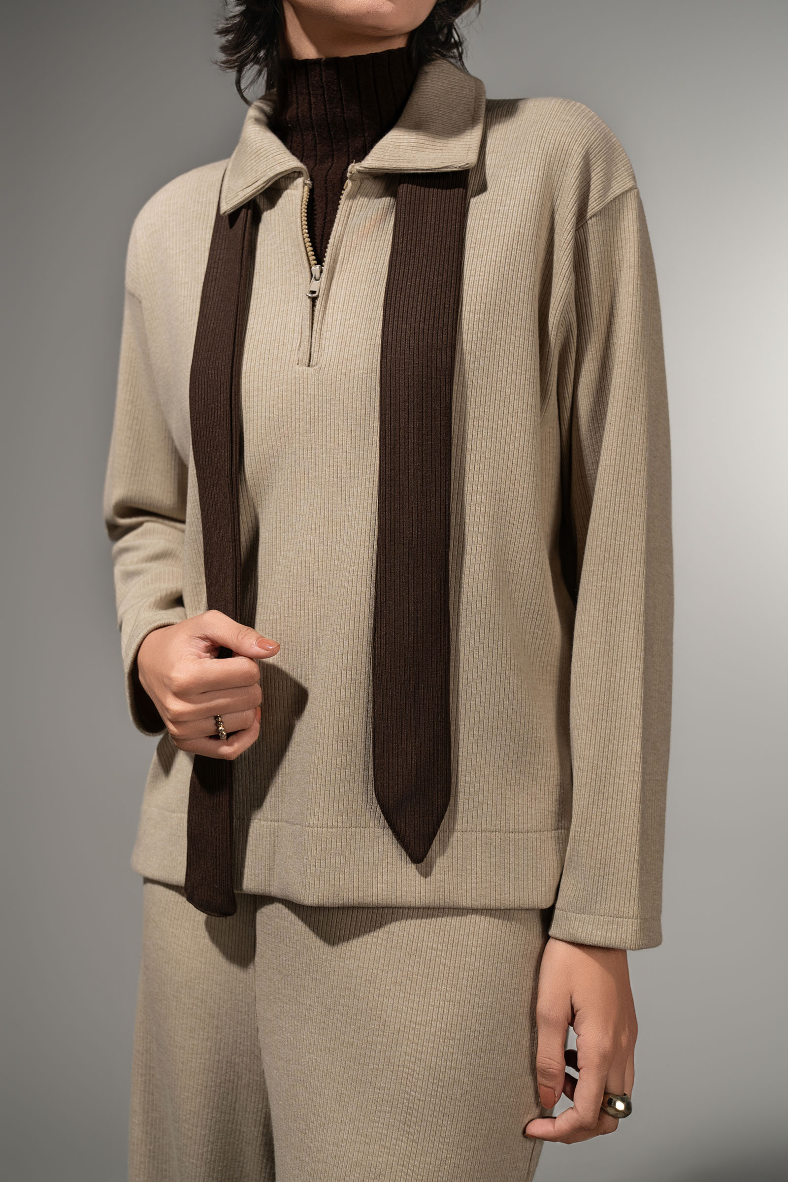 Textured Knit Set