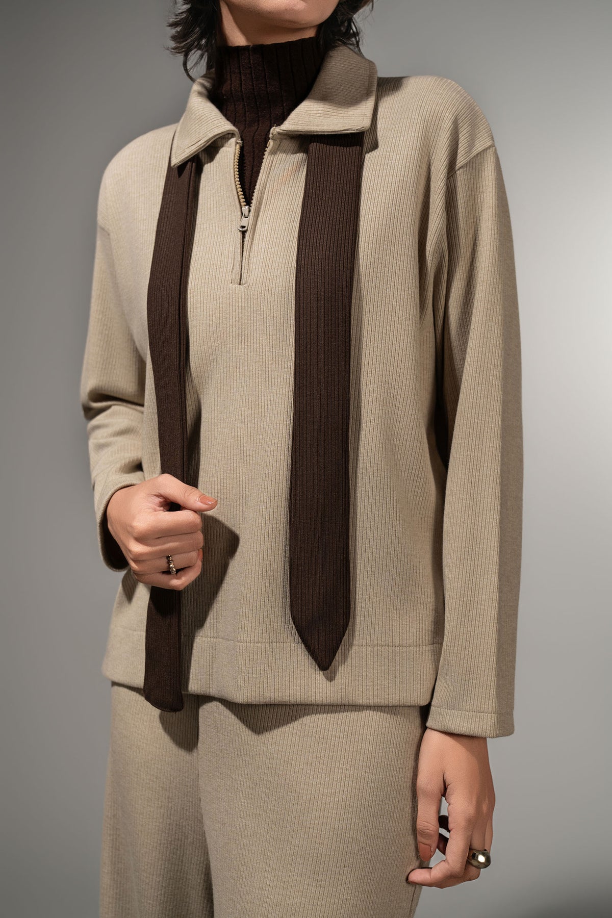 Textured Knit Set