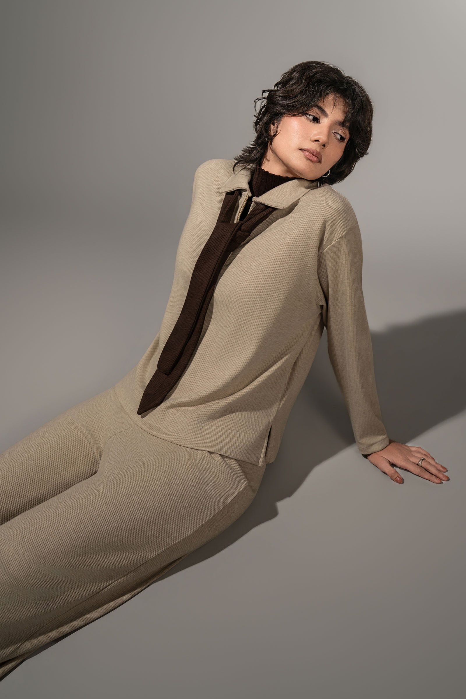 Textured Knit Set