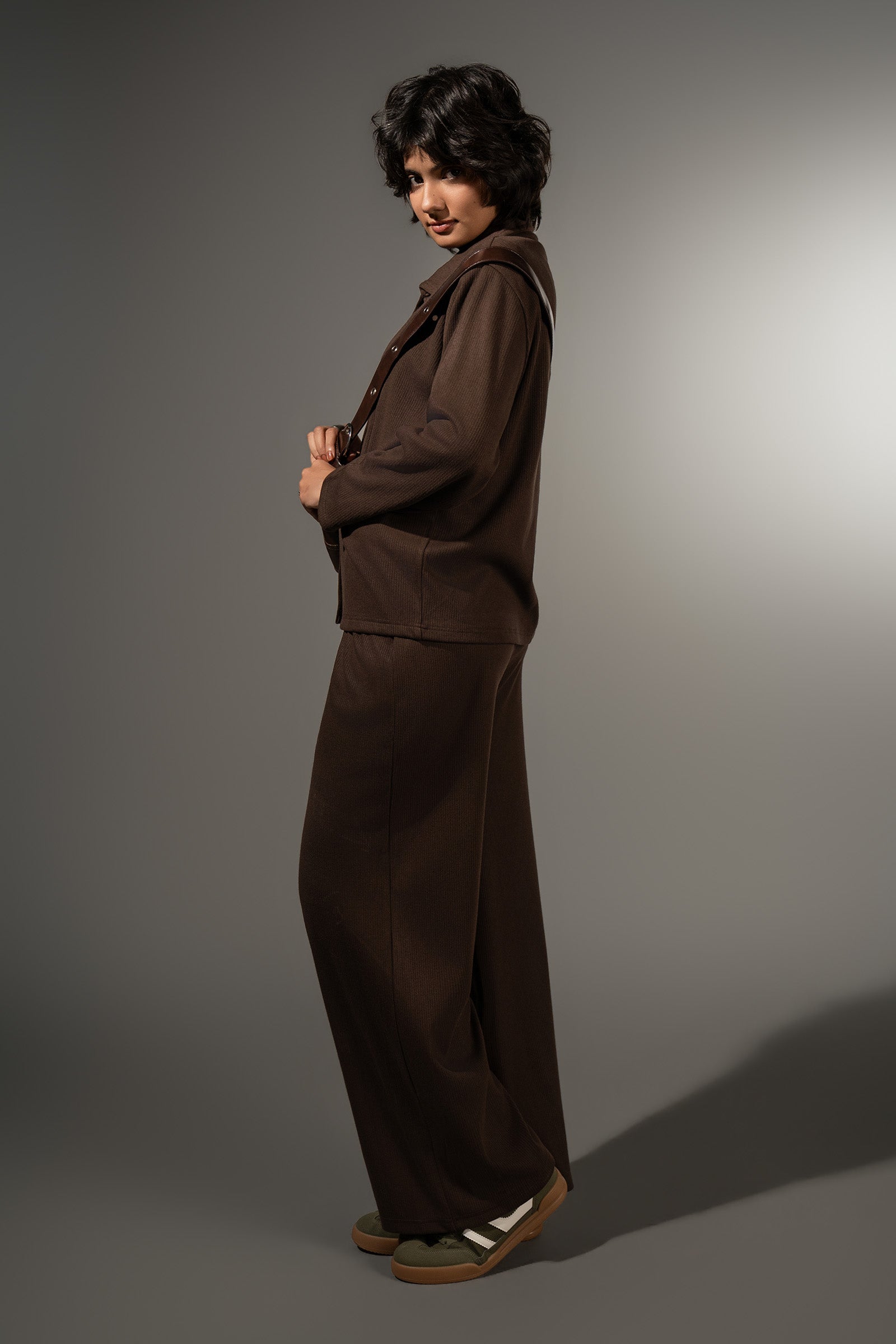 Textured Button-Down Set