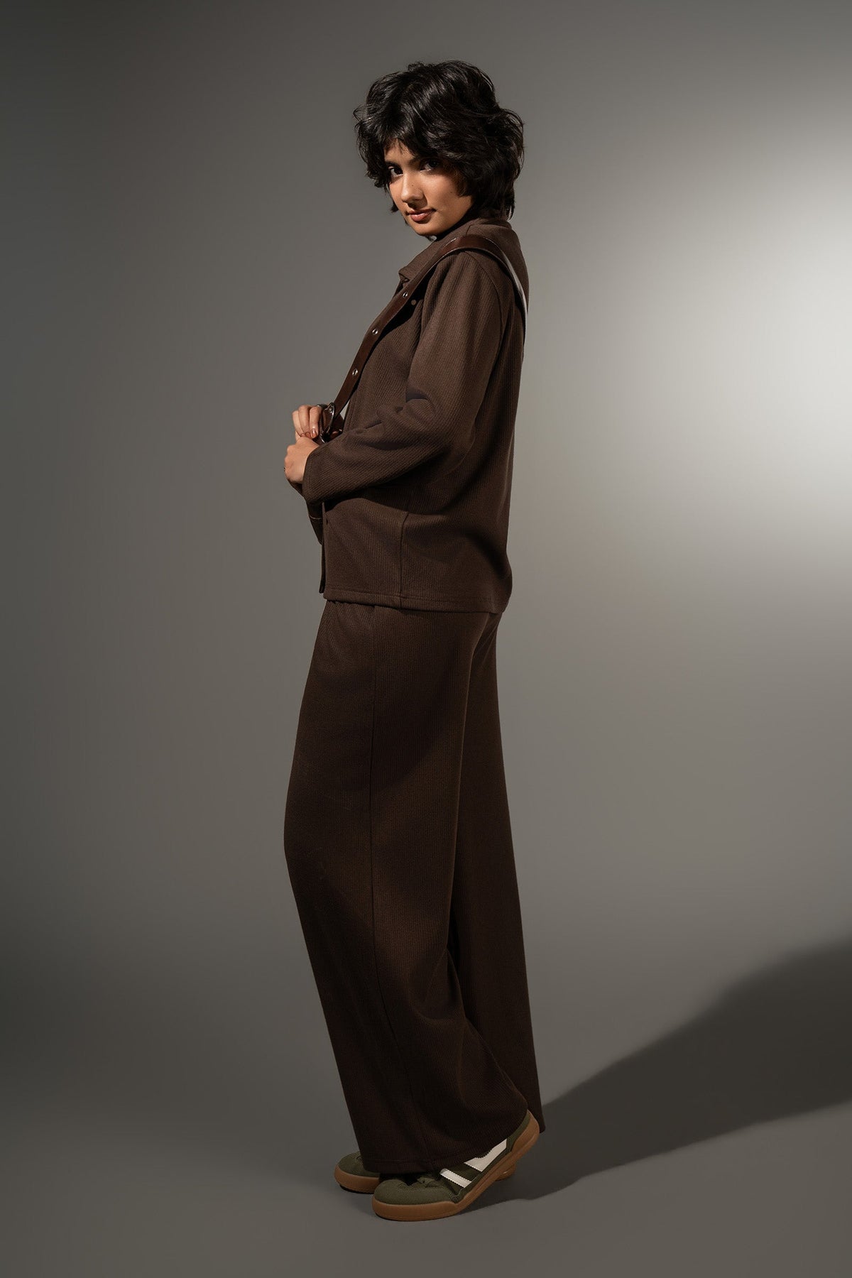 Textured Button-Down Set