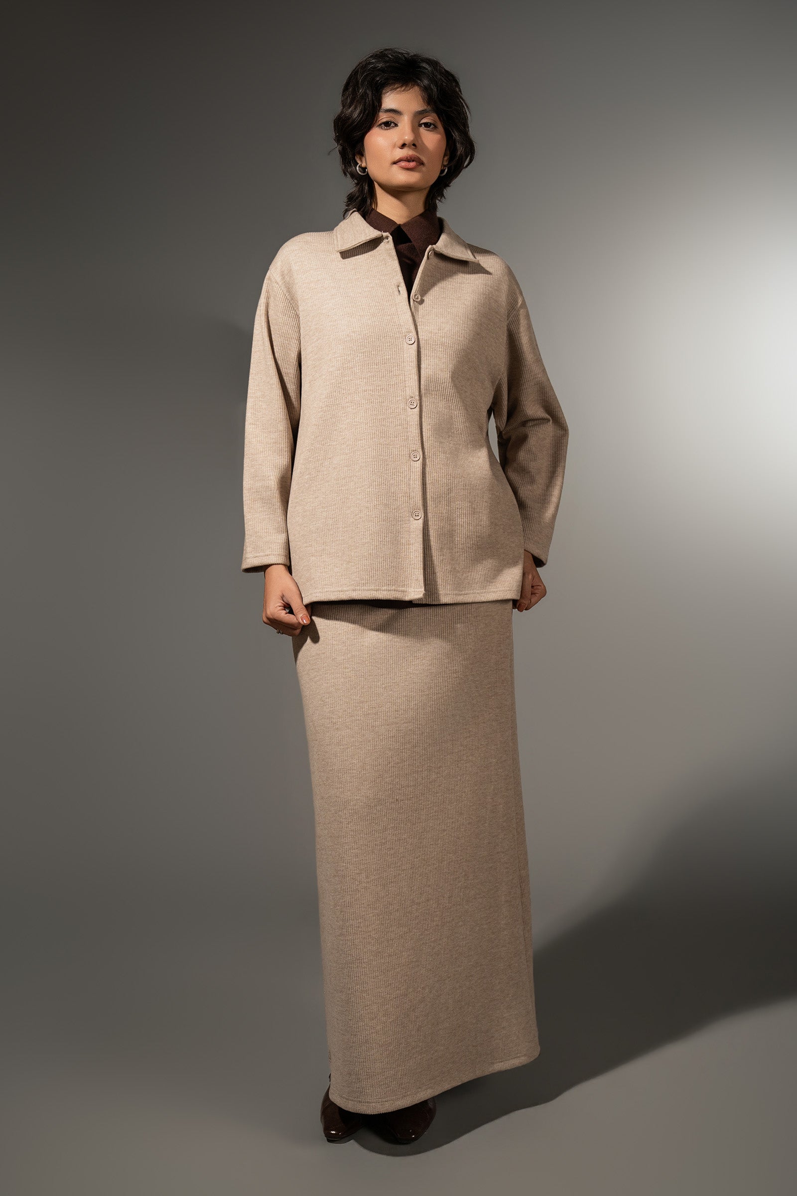 Knitted Skirt Set