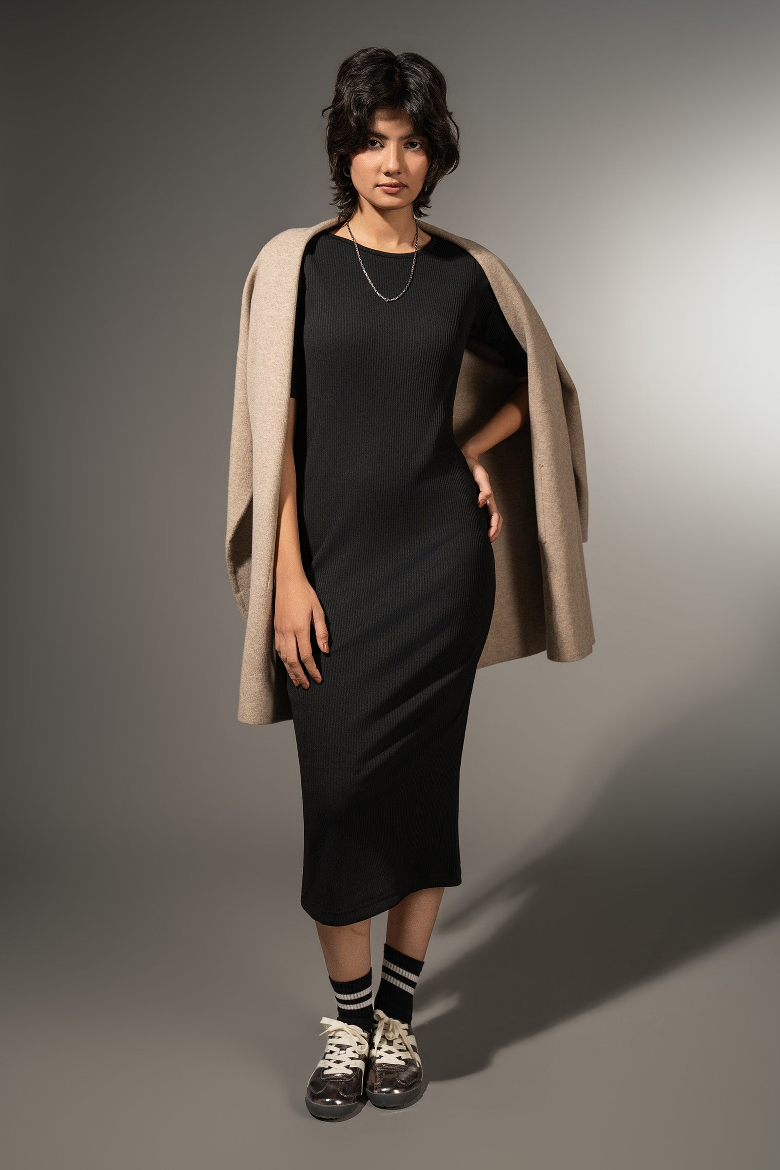 Ribbed Long Dress