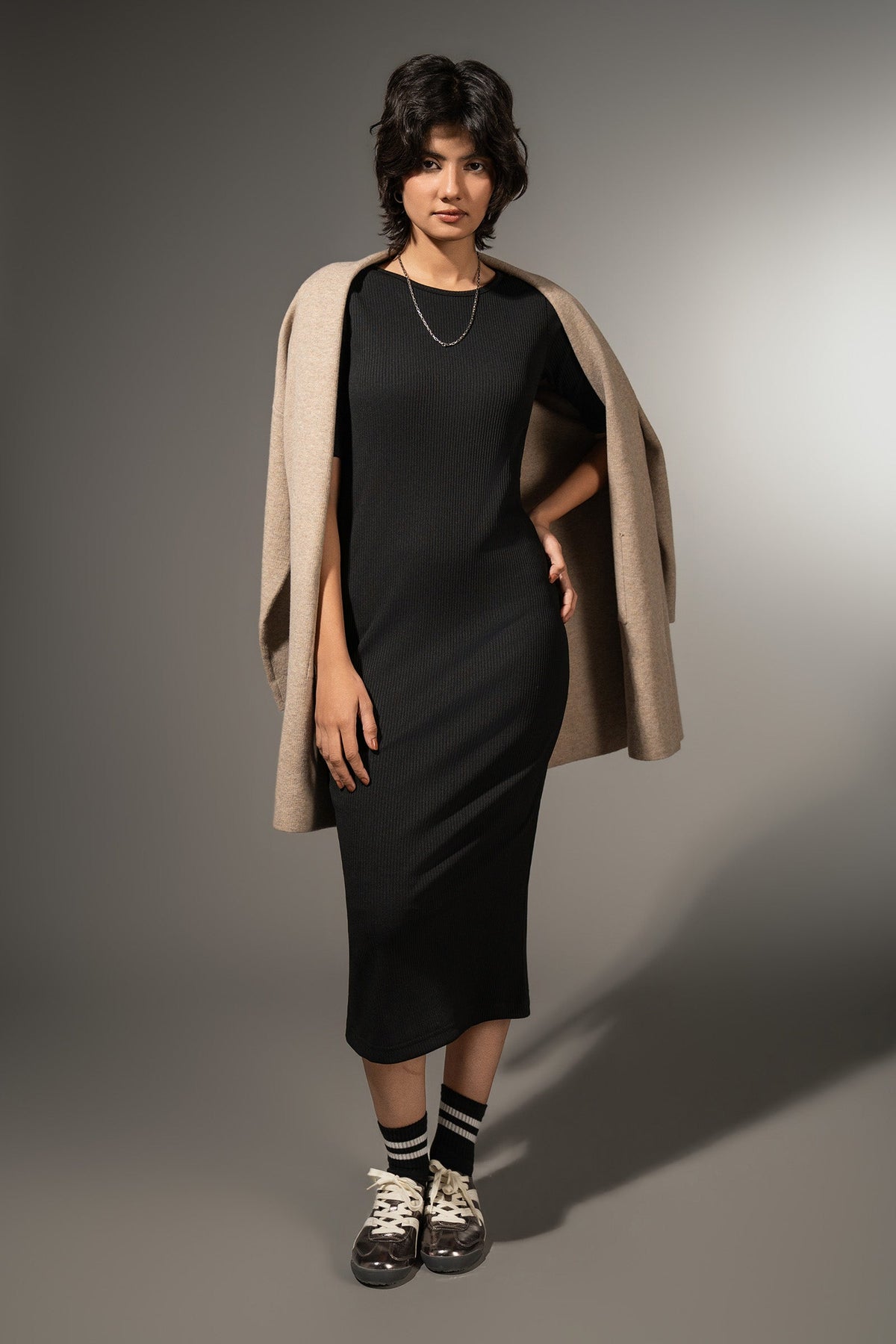 Ribbed Long Dress
