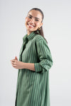 Striped Button-Down Dress