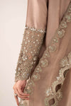 3 Piece Embroidered Raw Silk Suit