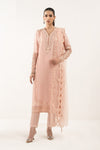 3 Piece Embroidered Raw Silk Suit