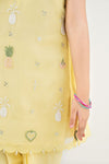 2 Piece Embroidered Organza Suit
