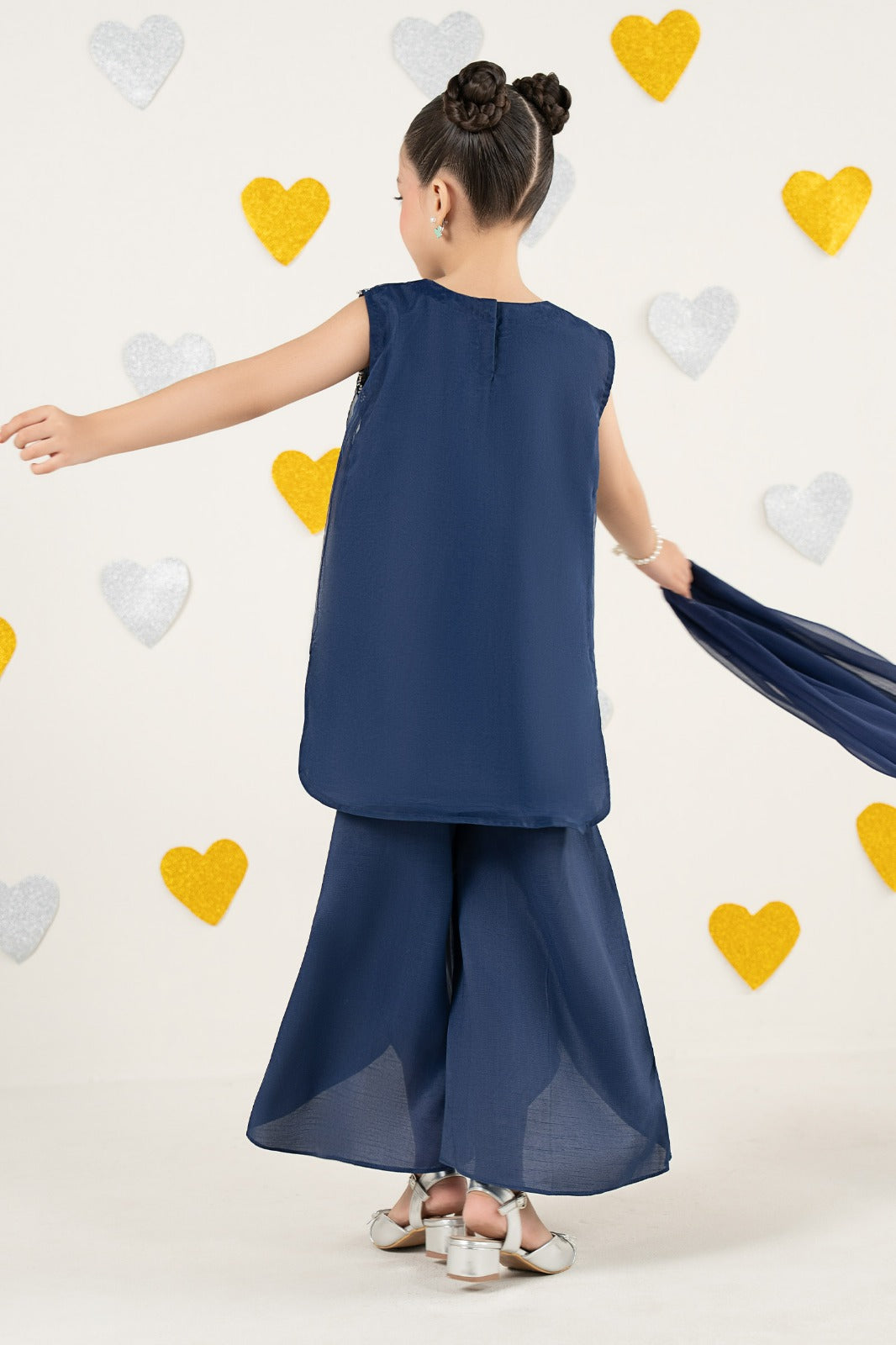 3 Piece Embroidered Organza Suit