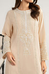 2 Piece Embroidered Raw Silk Suit