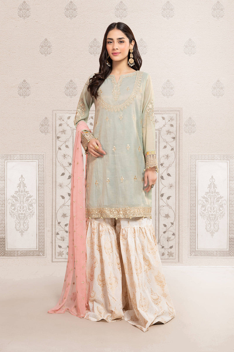 3 Piece Embroidered Suit
