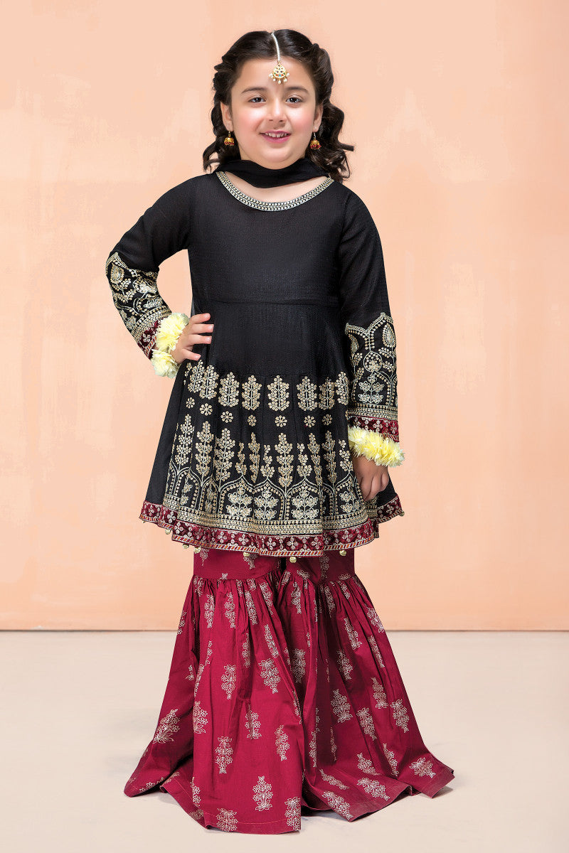 3 Piece Embroidered Suit