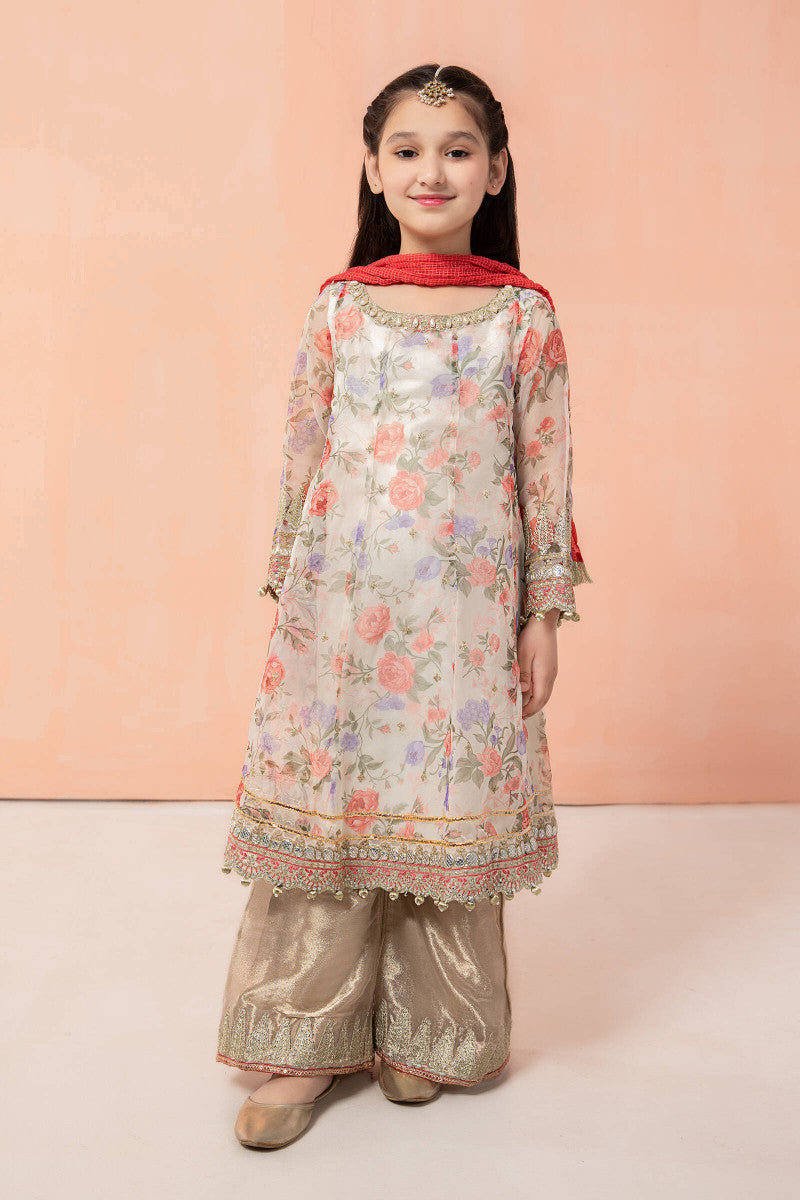 3 Piece Embroidered Suit | MKS-EF22-19R1