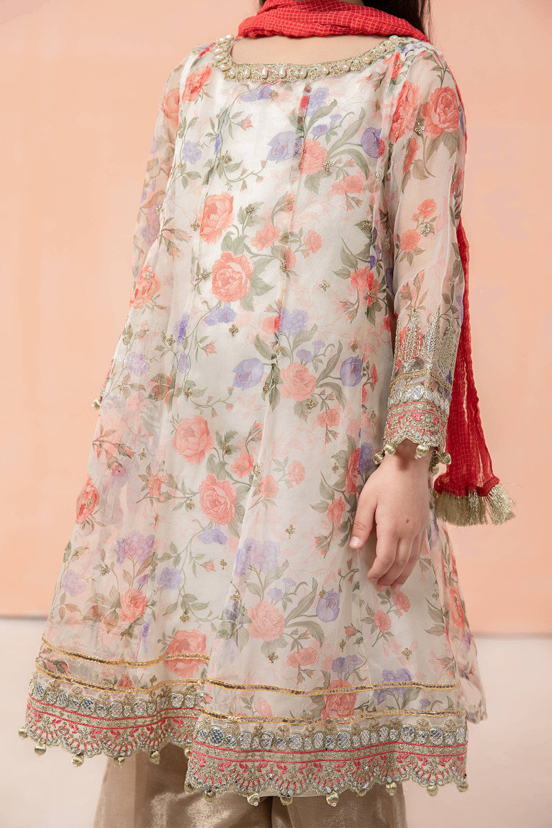 3 Piece Embroidered Suit | MKS-EF22-19R1
