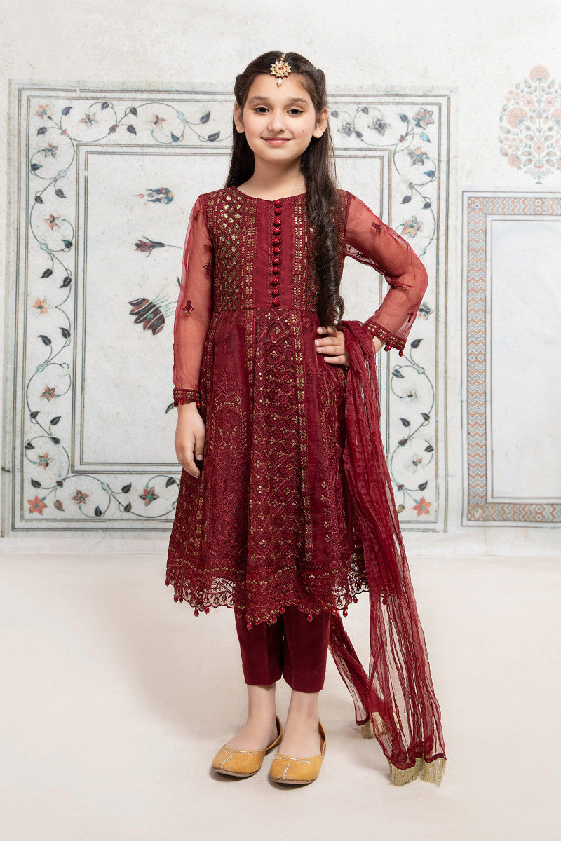 3 Piece Embroidered Suit